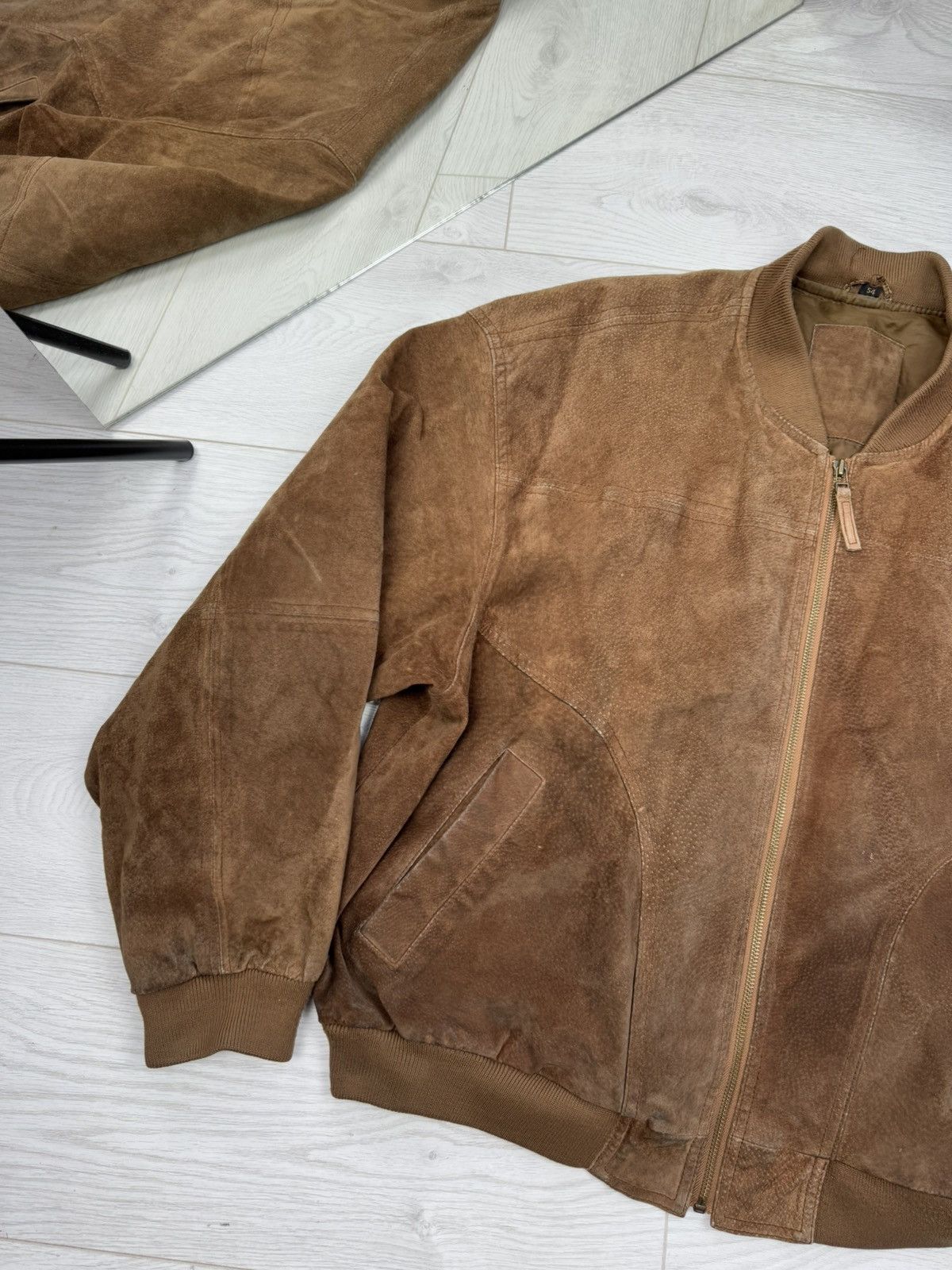 Vintage Vintage Brown Leather Jacket Size US L / EU 52-54 / 3 - 2 Thumbnail