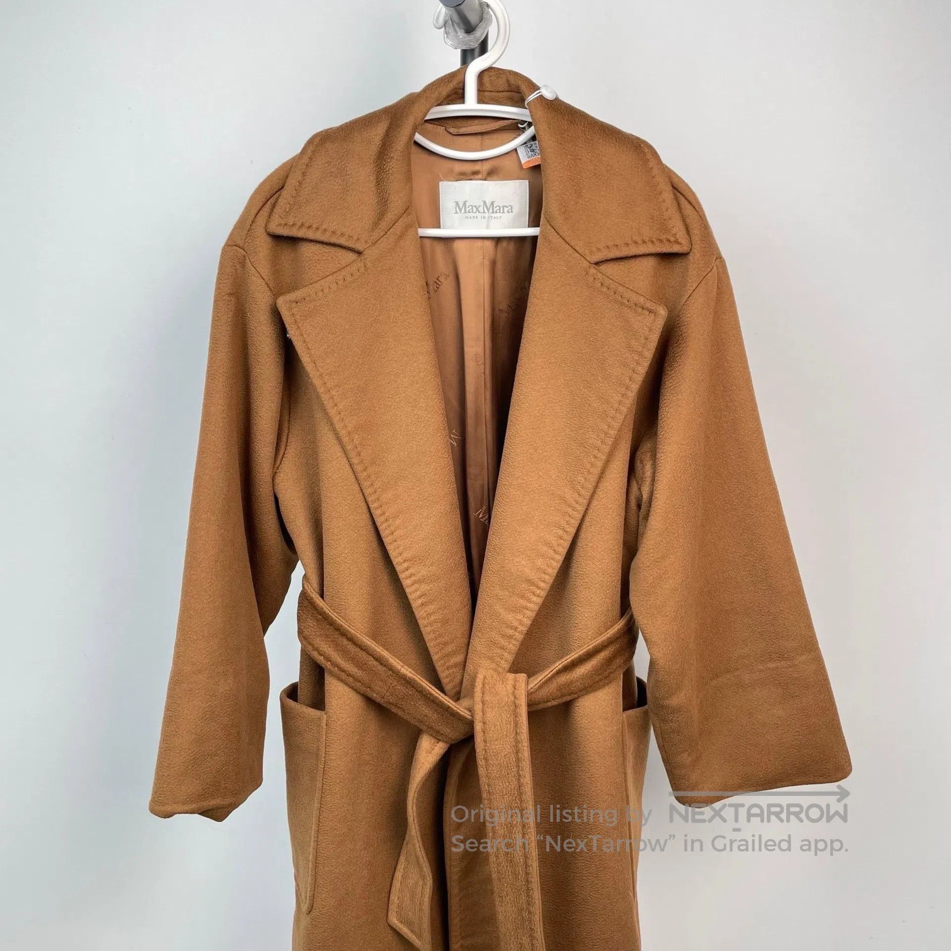 Max Mara Max Mara Caramel wave patterned coat| Size XS / US 0-2 / IT 36-38 - 3 Thumbnail