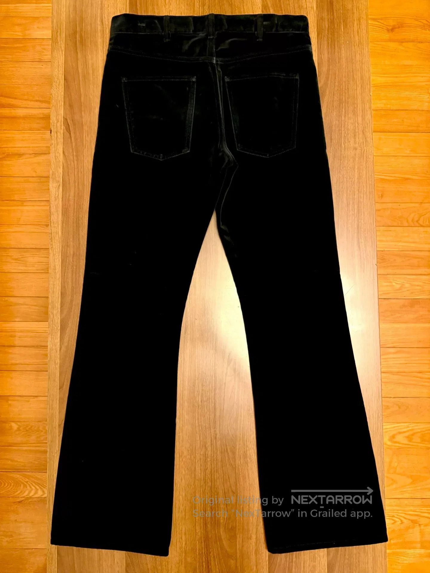 Celine celine black velvet flared trousers. Size US 29 - 4 Thumbnail