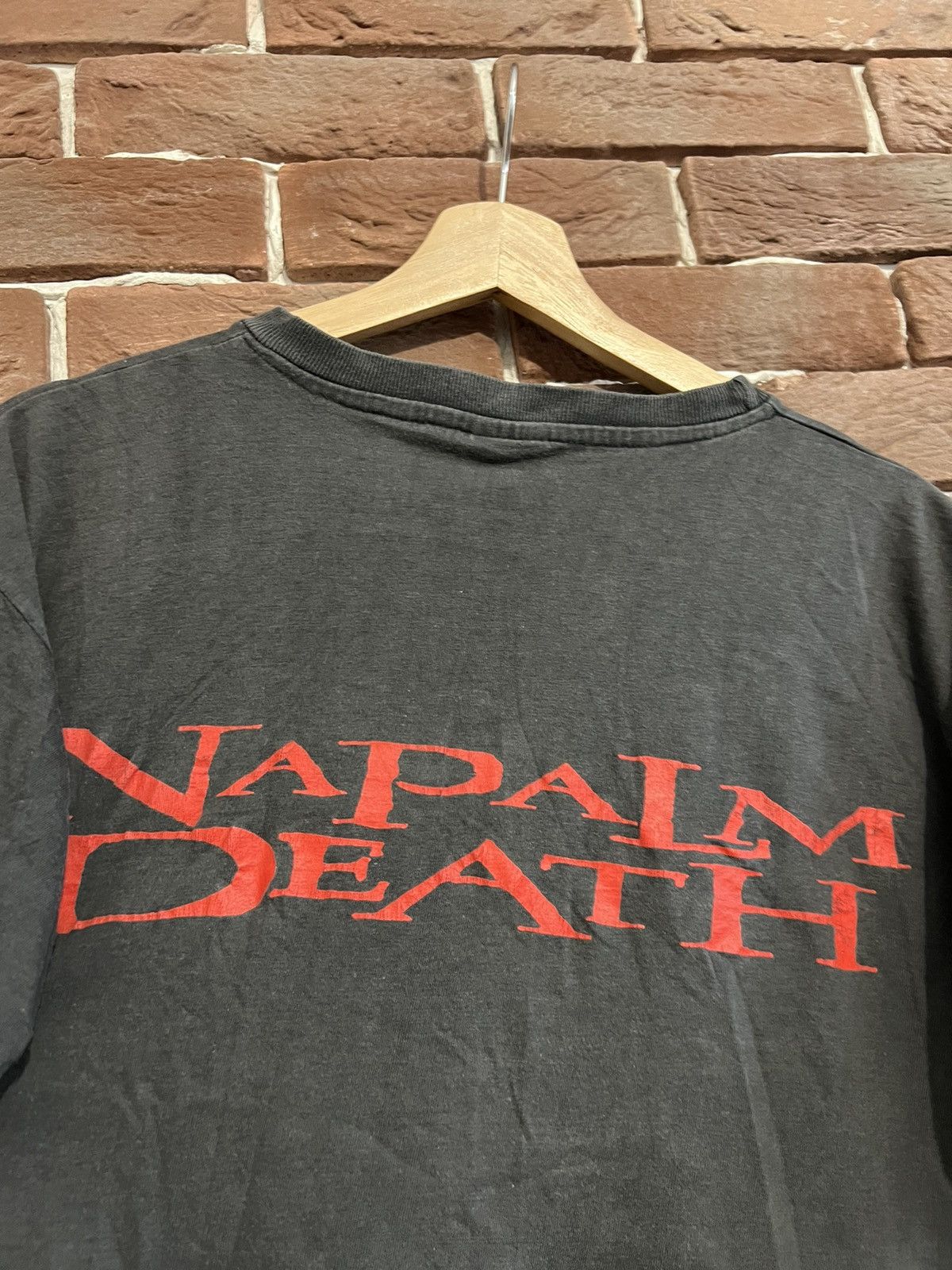 Band Tees Rare Vintage 90s Napalm Death Fear Grindcore Metal Band Tee Size US L / EU 52-54 / 3 - 5 Thumbnail