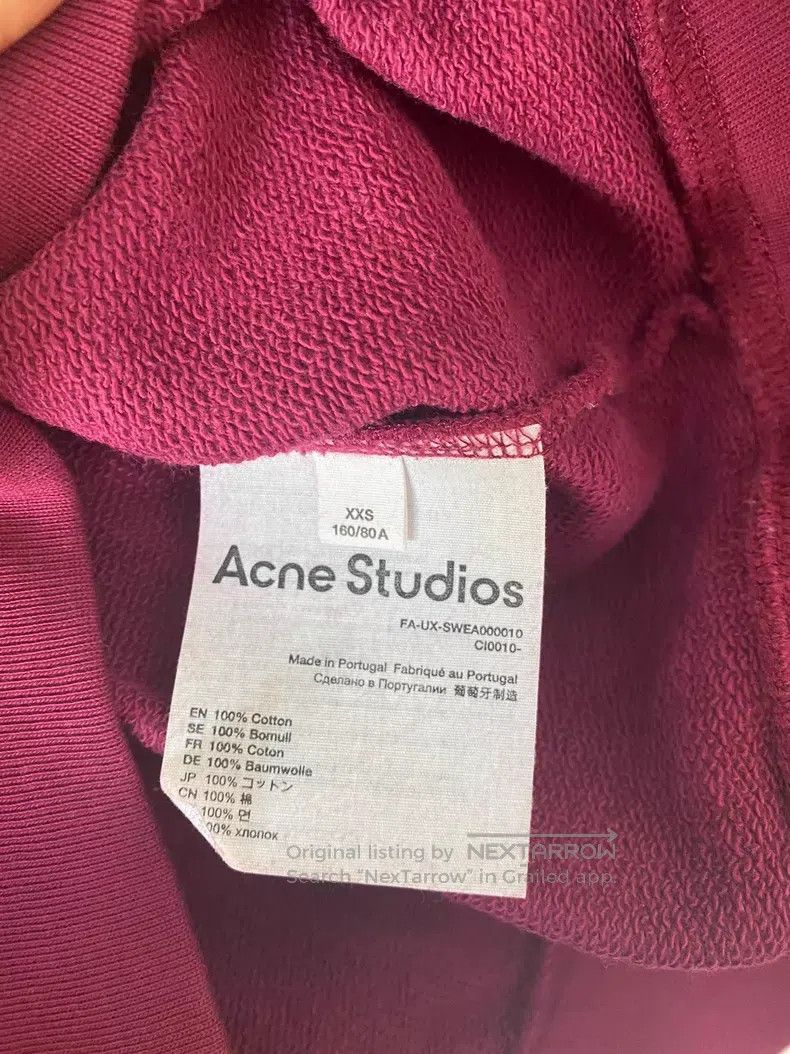 Acne Studios Acne Studios Washed Black Sweatshirt, Color is Grey-Black Size US XXS / EU 40 - 4 Thumbnail