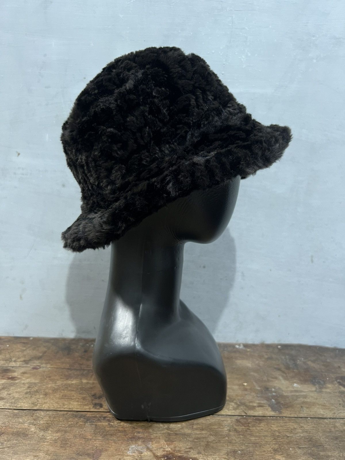 Japanese Brand Fur Bucket Hat Leopard Pattern Size ONE SIZE - 2 Thumbnail