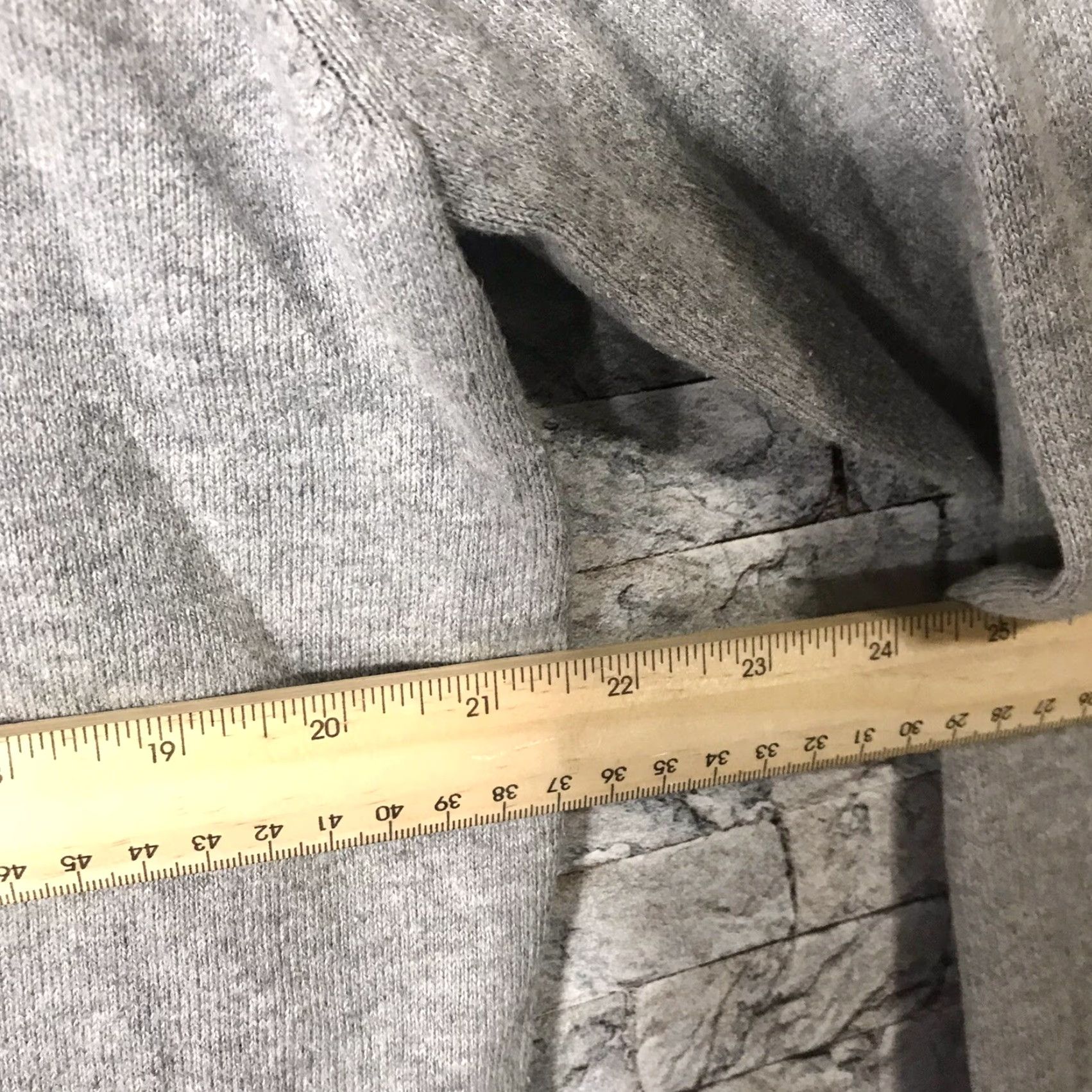 Vintage LL BEAN Cotton Cashmere Blend V-Neck Pullover Gray Sweater Mens Large Size US L / EU 52-54 / 3 - 6 Thumbnail