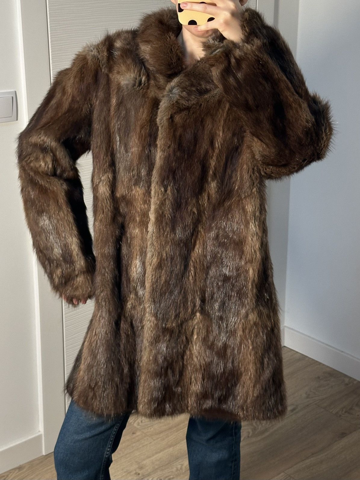 Vintage Genuine Real Mink Fur Coat Y2k Vintage Retro Size M / US 6-8 / IT 42-44 - 1 Thumbnail