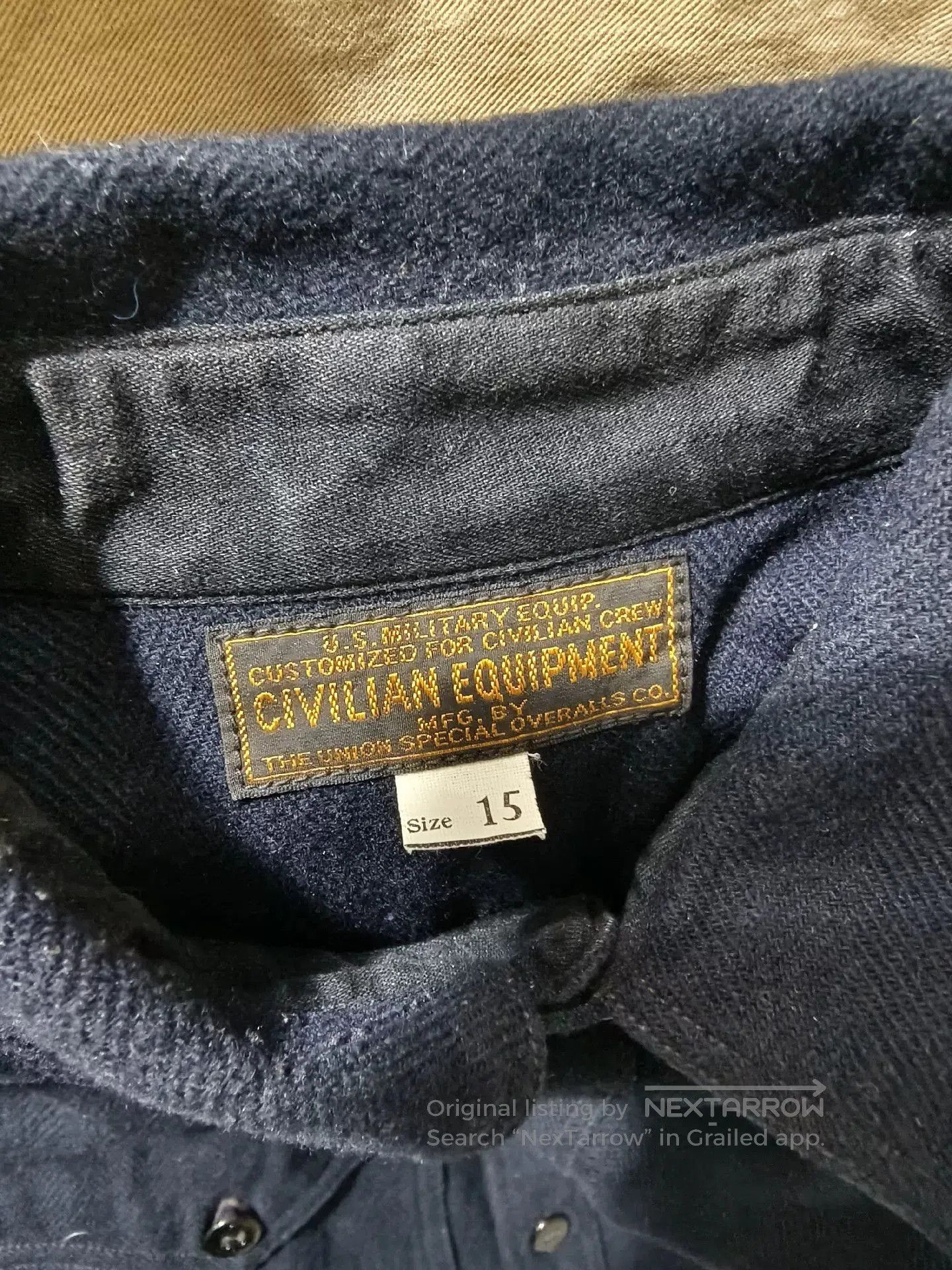 Freewheelers US Navy Officer Wool Shirt. Size US XS / EU 42 / 0 - 4 Thumbnail