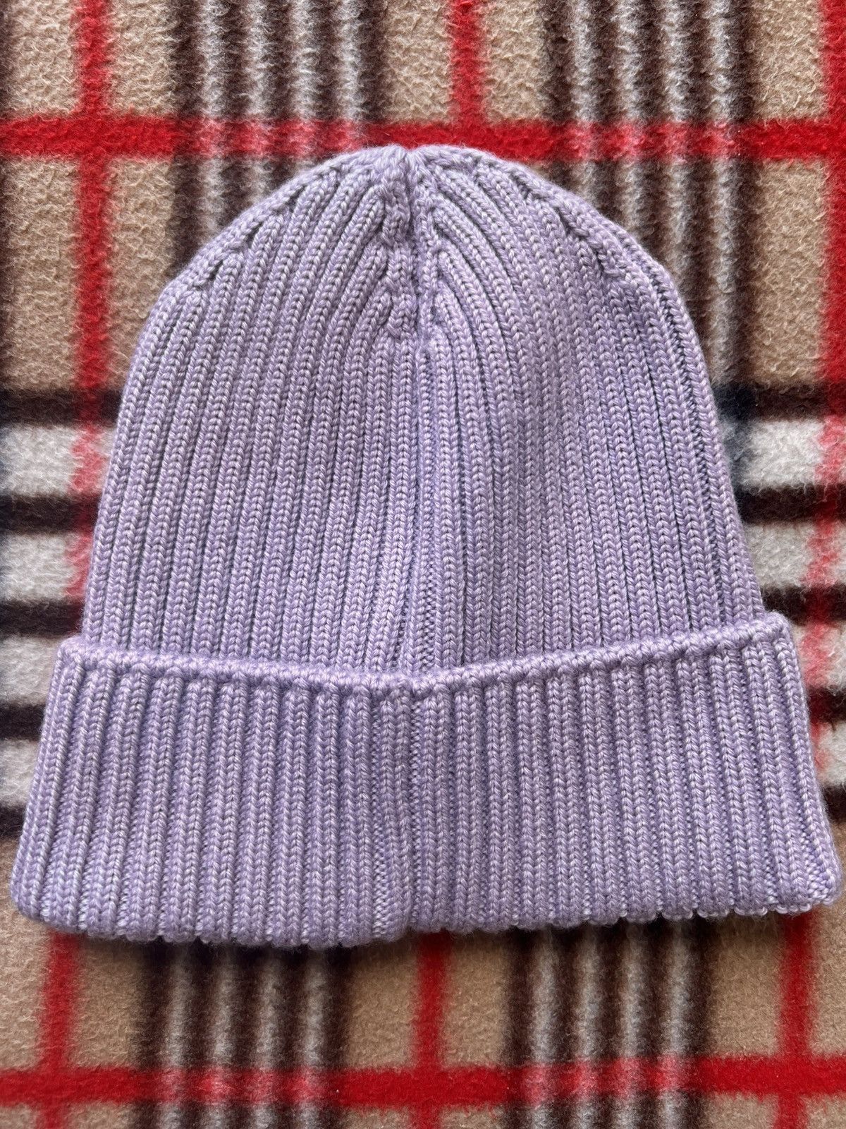 Moncler Moncler Berretto Tricot Beanie Lilac cap hat wool logo purpl Size ONE SIZE - 12 Thumbnail