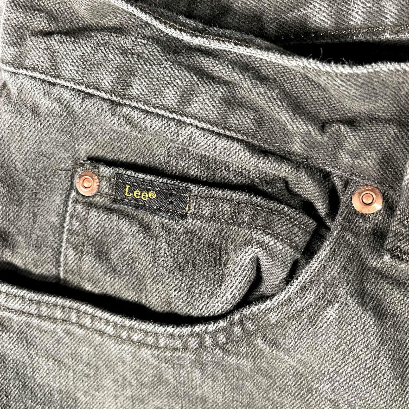 Lee Lee Jeans Mens 40x32 Green Stone Wash Regular Fit Straight Leg Denim Vintage Y2K Size US 40 / EU 56 - 4 Thumbnail