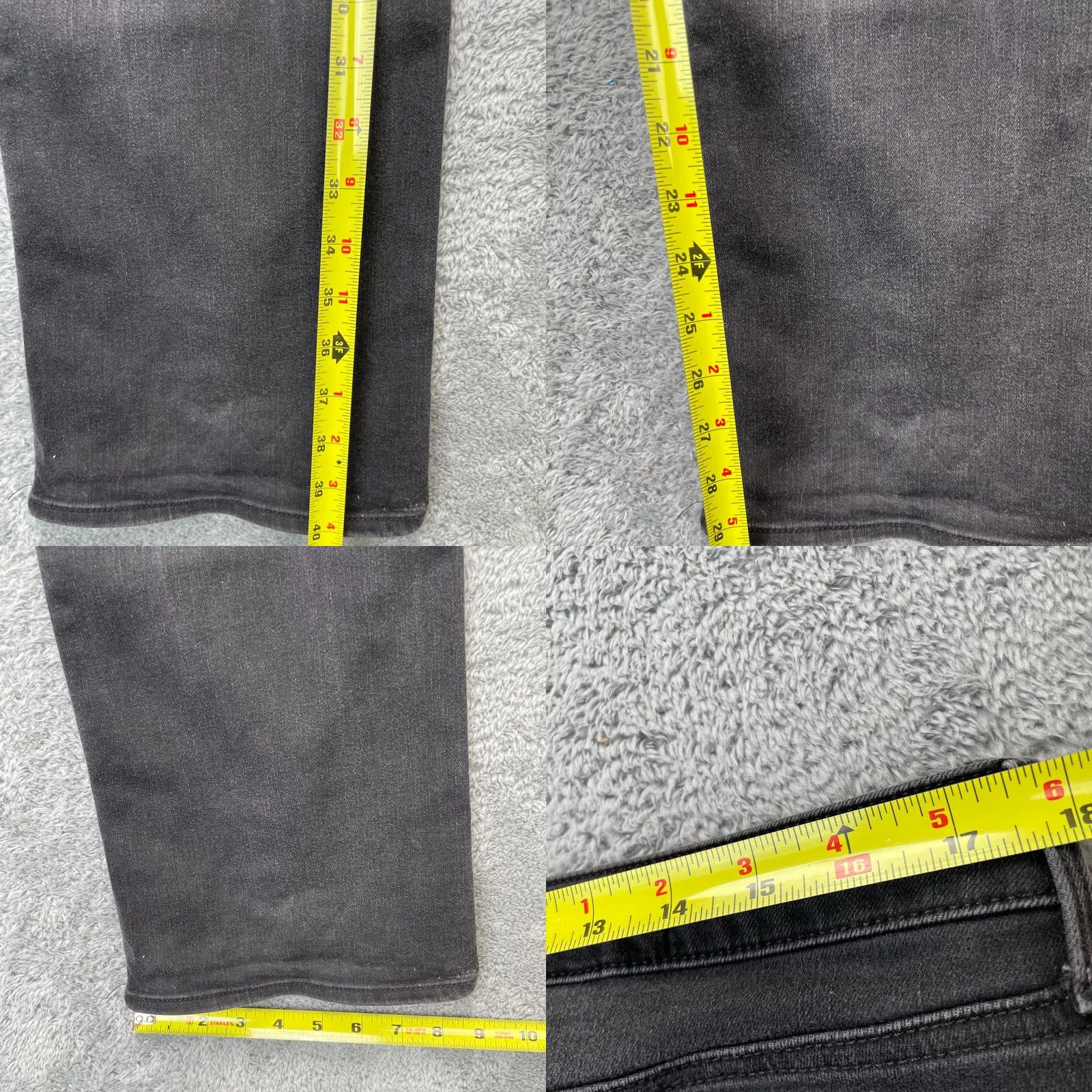 NYDJ NYDJ Barbara Jeans Womens 14 Gray Bootcut Denim Cotton Spandex 5-Pocket Inseam 30 Regular Stretch Logo Zipper Button Mens Womens Boys Girls Size 25" / US 0 / IT 36 - 8 Thumbnail