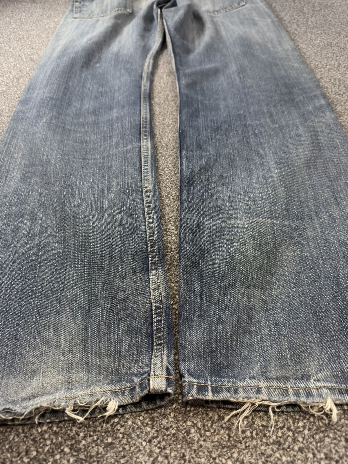 Fashion Victim Vintage 90s Japanese Denim Gu Distressed Size US 34 / EU 50 - 12 Thumbnail