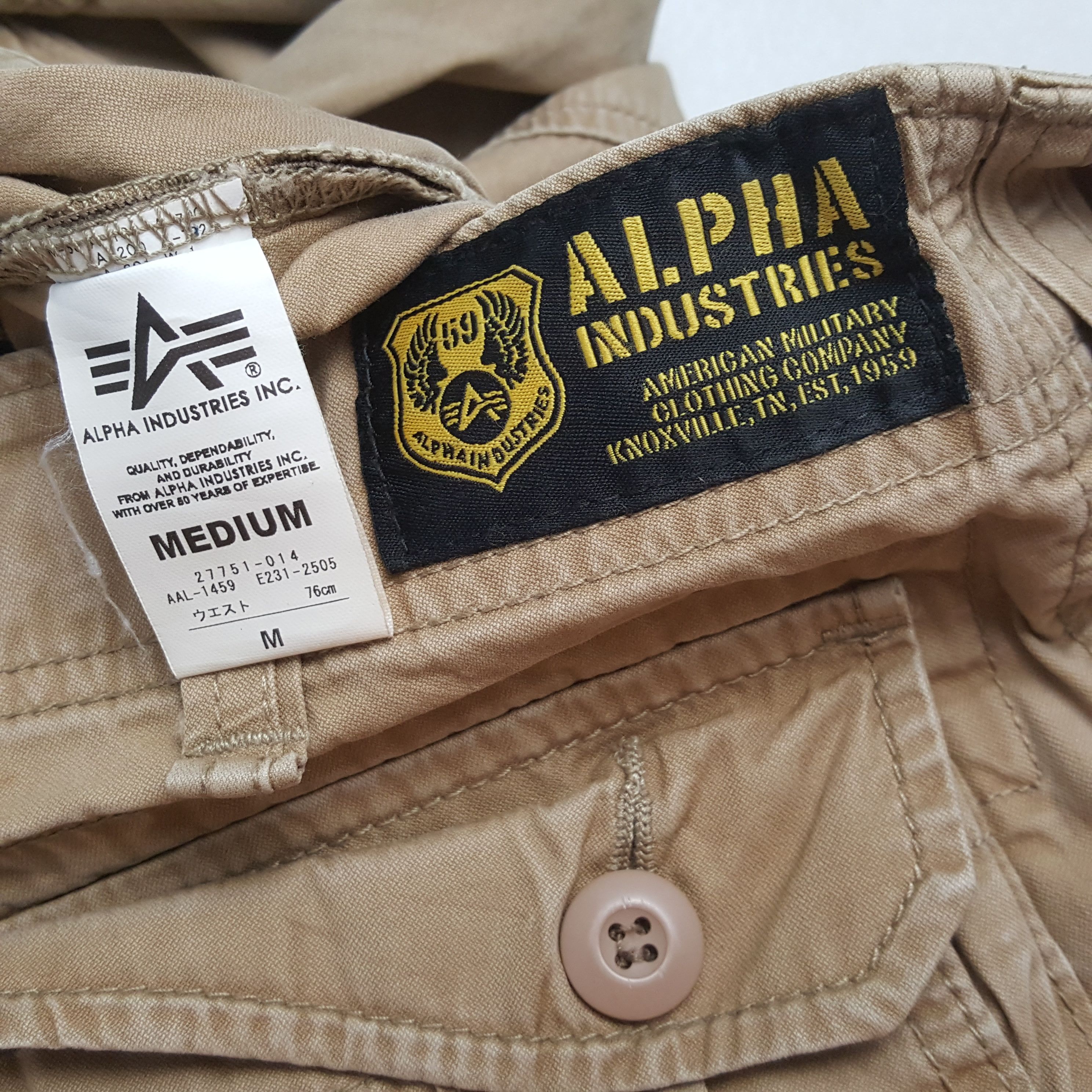 Alpha Industries × Vintage ALPHA INDUSTRIES Cargo Pants Style Size US 31 - 14 Thumbnail