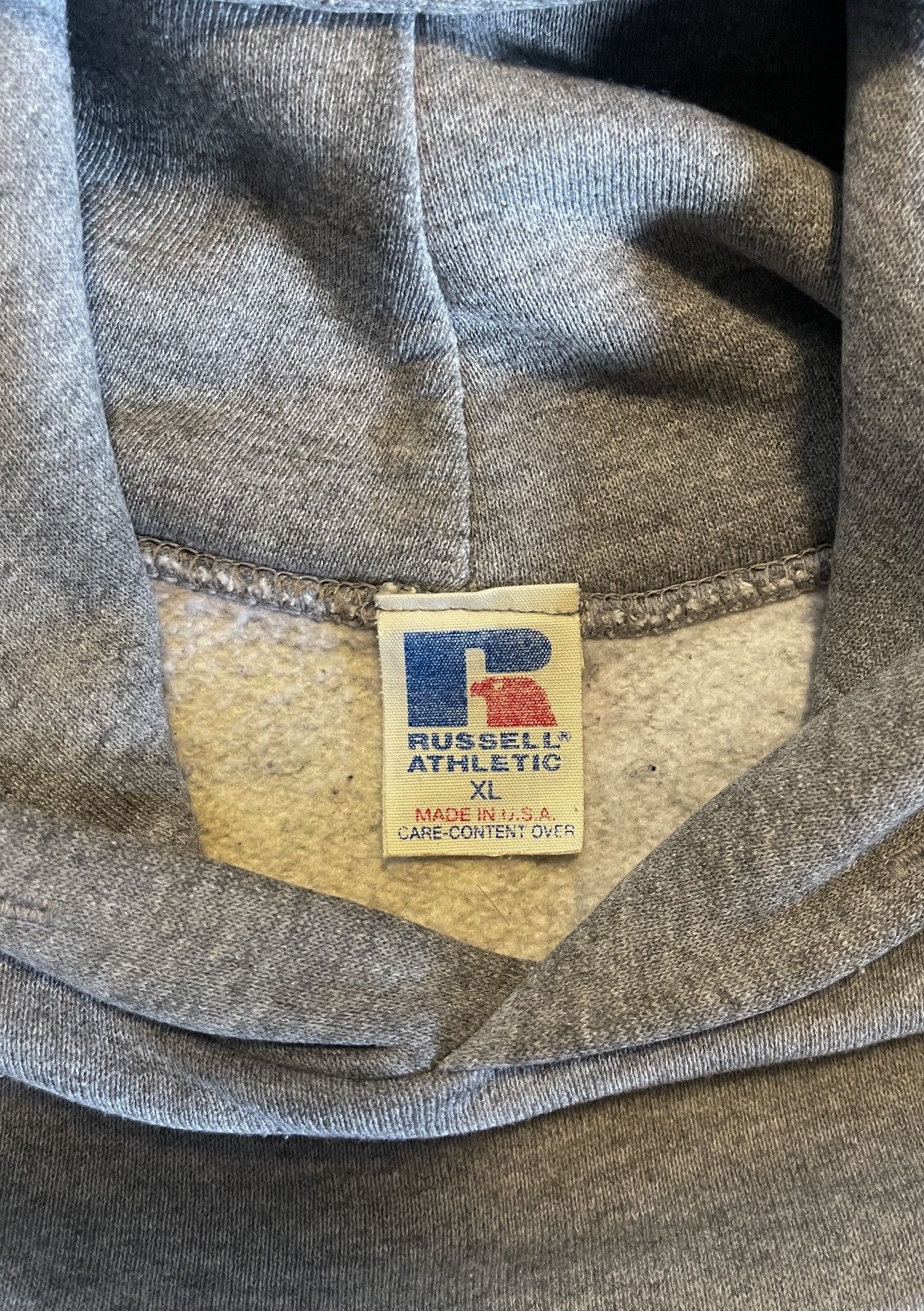 Russell Athletic RUSSELL Vintage Hoodie (1980s) – Grey Size US XL / EU 56 / 4 - 5 Thumbnail