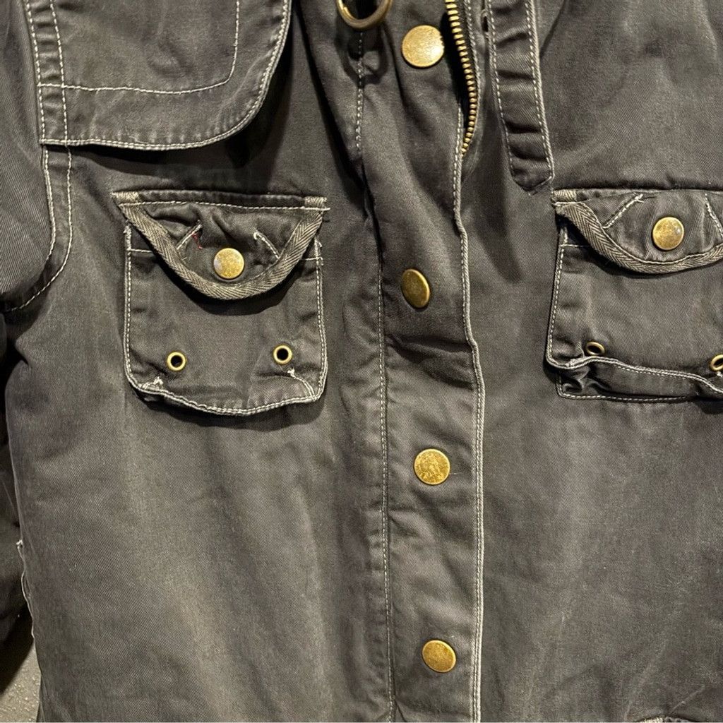 Steve Madden Steve Madden Gray Women's Jean Jacket Size XS / US 0-2 / IT 36-38 - 5 Thumbnail