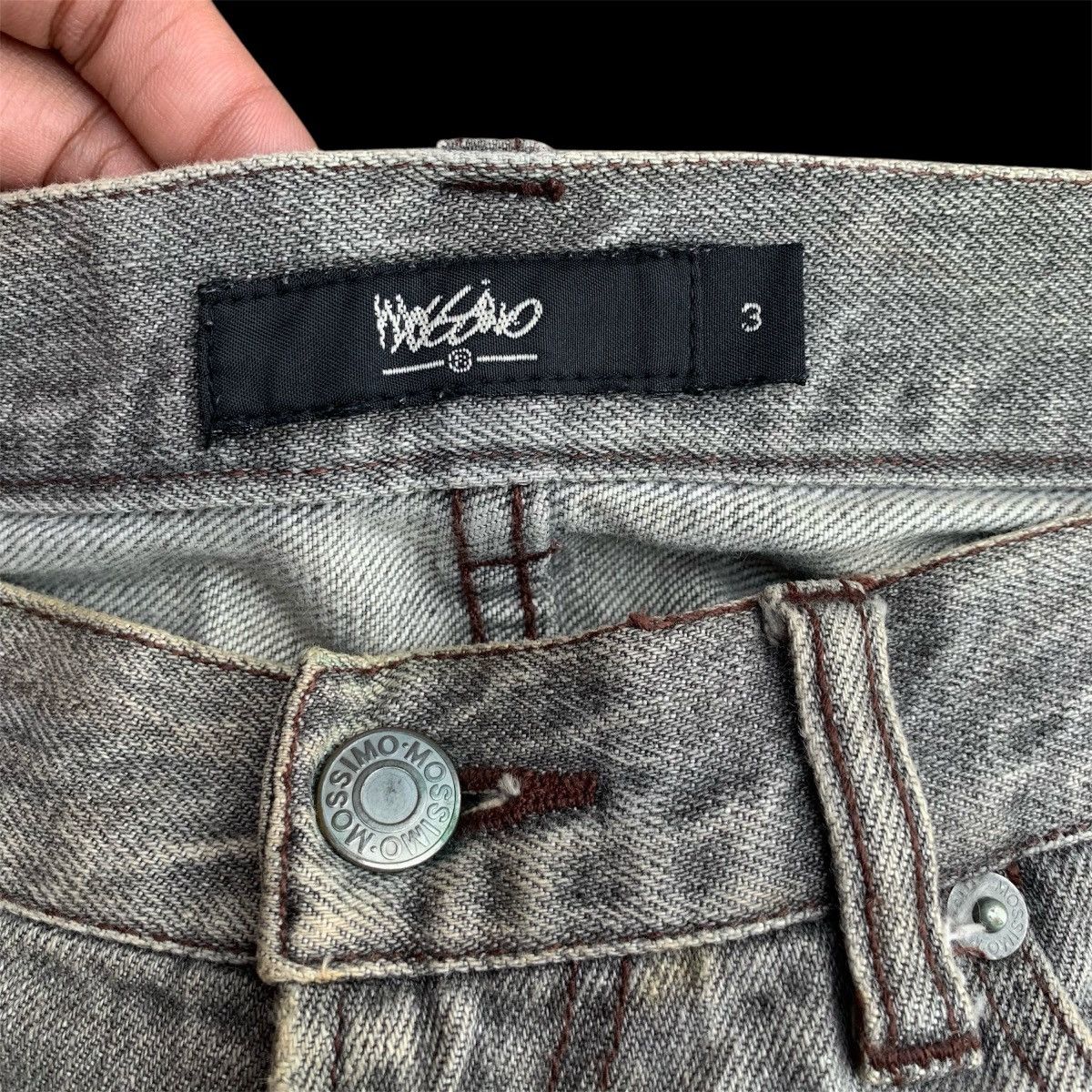 Japanese Brand Vintage Mossimo Rusty Mudwash Distressed Denim Jeans W32 Size US 32 / EU 48 - 8 Thumbnail