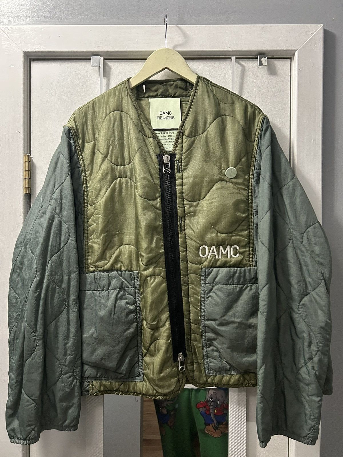 OAMC Oamc Re:work Peace Maker Quilted Jacket | Grailed