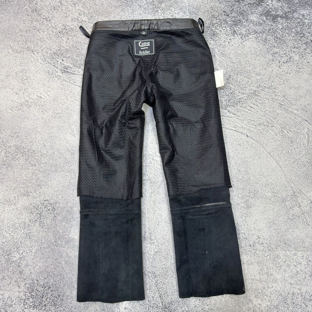 Genuine Leather Cima Schlier Black Genuine Leather Pants 50 size (33) Size US 32 / EU 48 - 19 Thumbnail