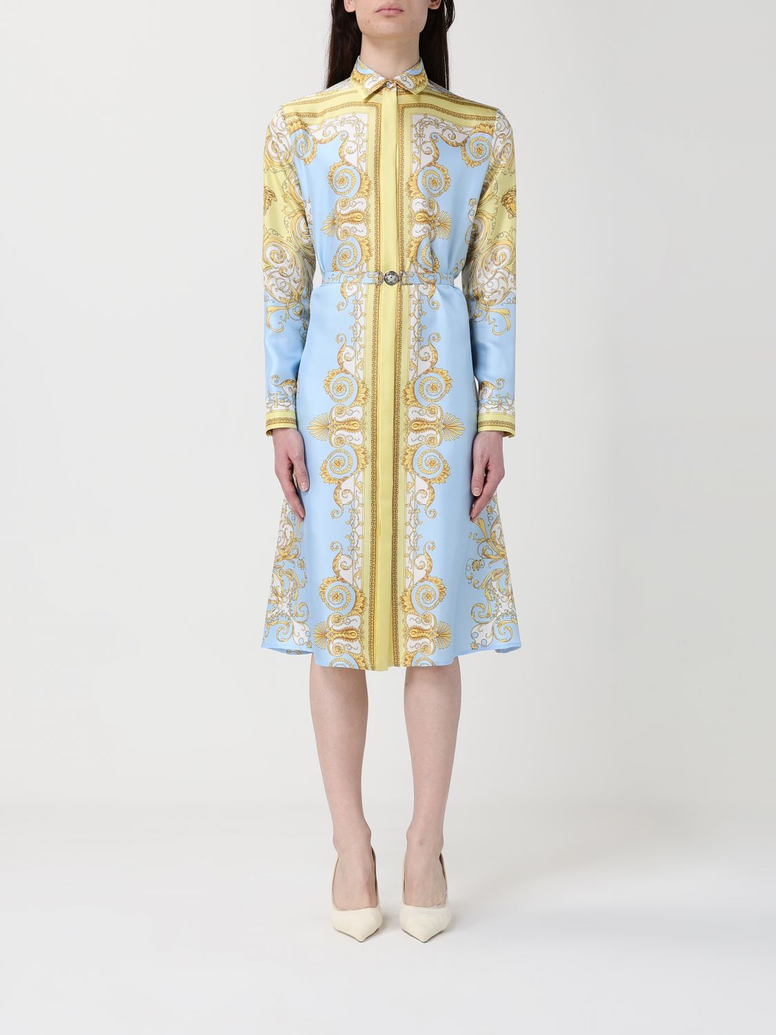Versace Dress Woman Yellow