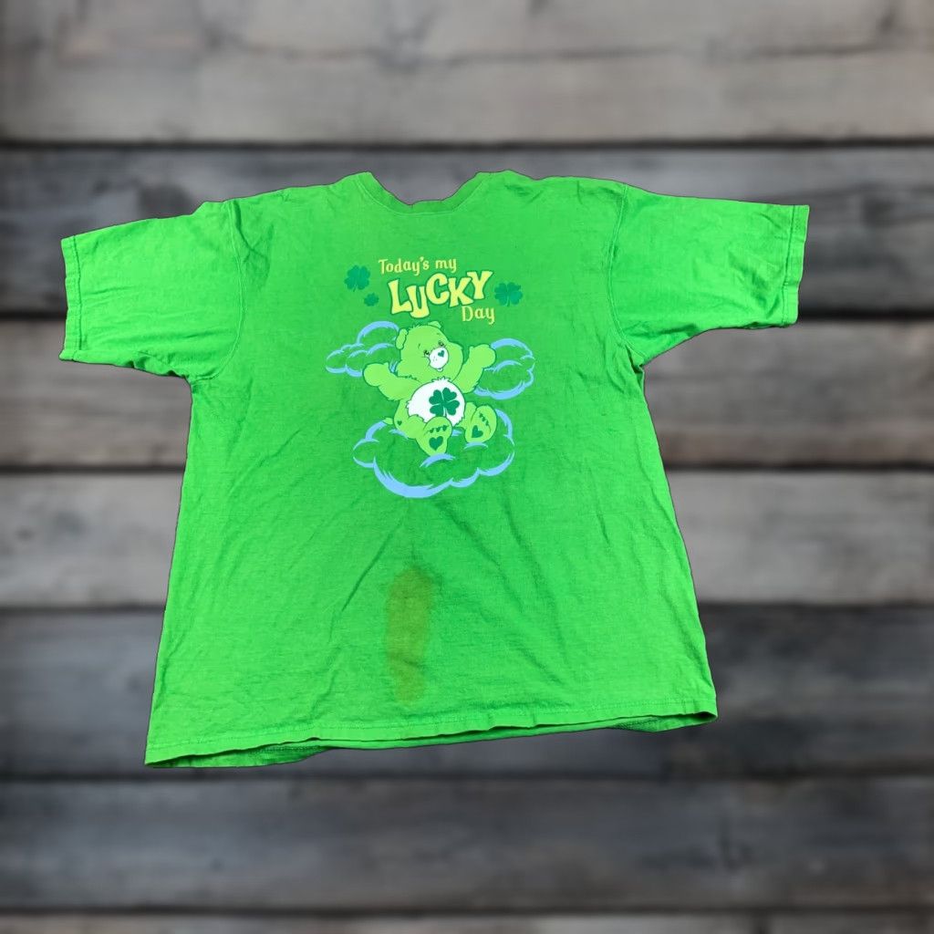 Vintage VINTAGE Care Bears T-Shirt Women's 1X Green Oversized Y2K 2004 Lucky Bear 90s Cartoon Womens Size XL / US 12-14 / IT 48-50 - 1 Thumbnail