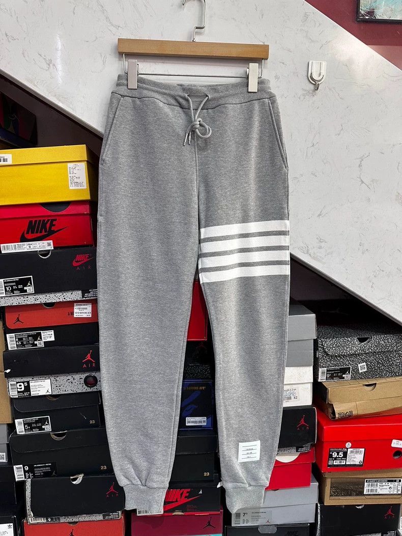 Thom Browne Thom Browne size0 Classic four stripe loose knit tracksuit Size US 26 / EU 42 - 1 Thumbnail