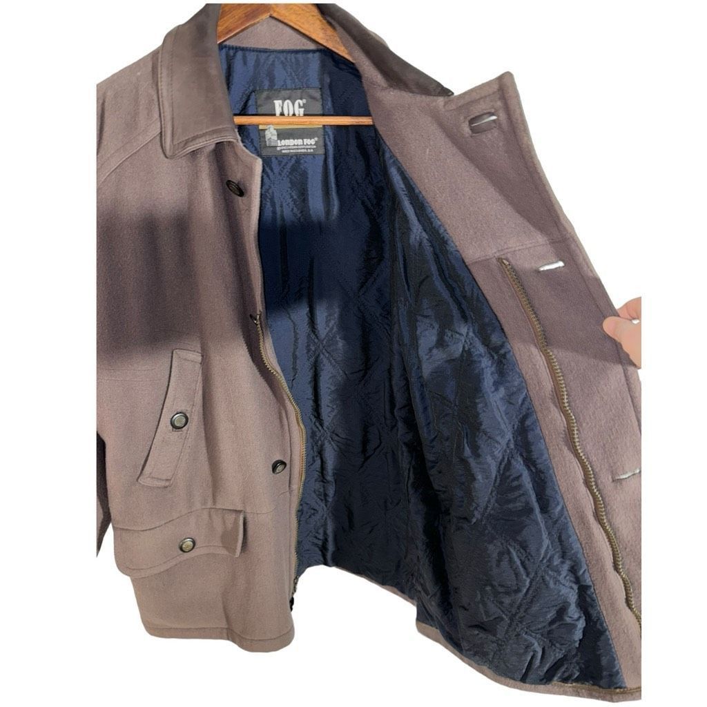 London Fog 80s London Fog Wool & Leather Barn Coat Size M Size US M / EU 48-50 / 2 - 14 Thumbnail