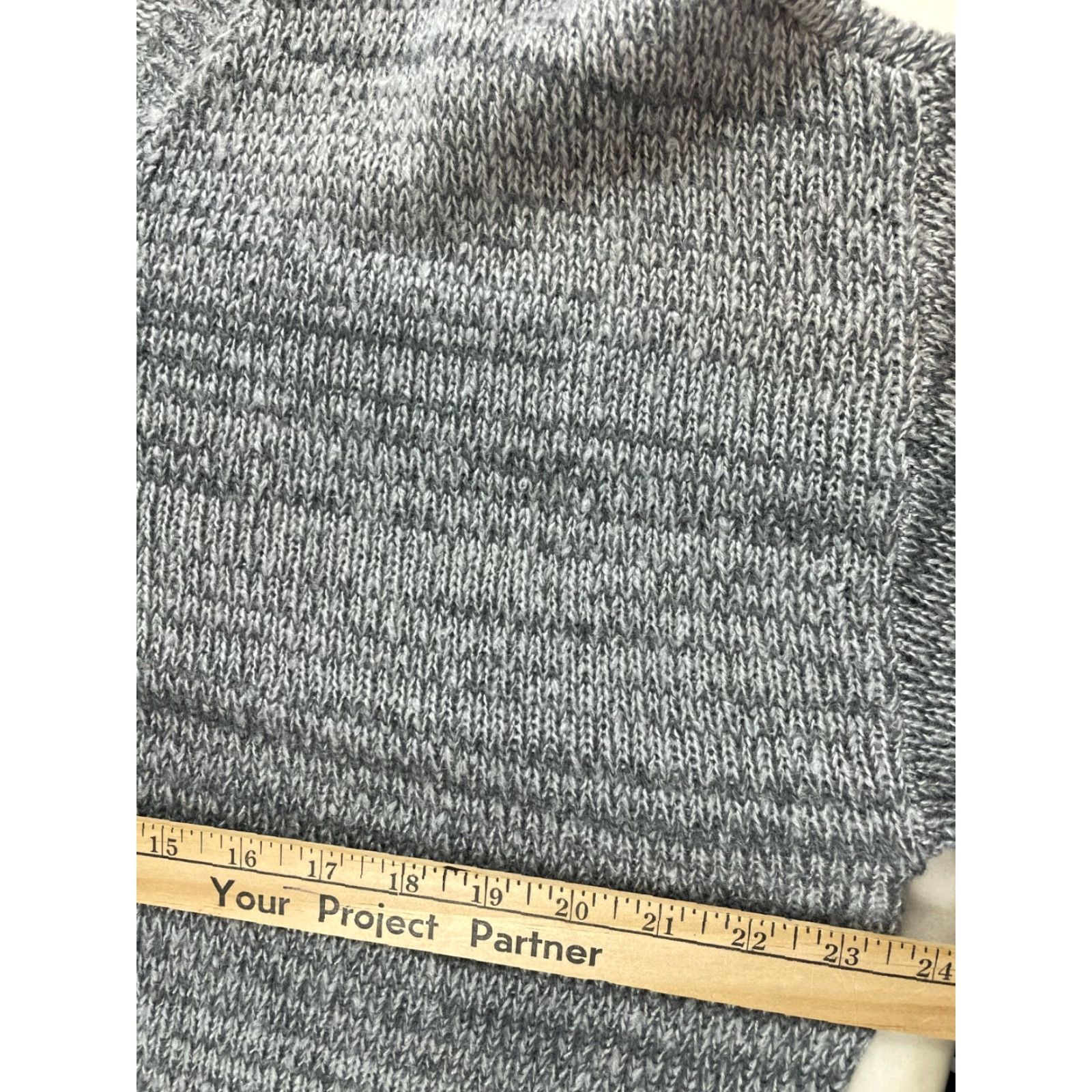 Vintage BP Sweater Women's XL Gray Cropped Long Sleeve V-Neck Pullover Size XL / US 12-14 / IT 48-50 - 3 Thumbnail