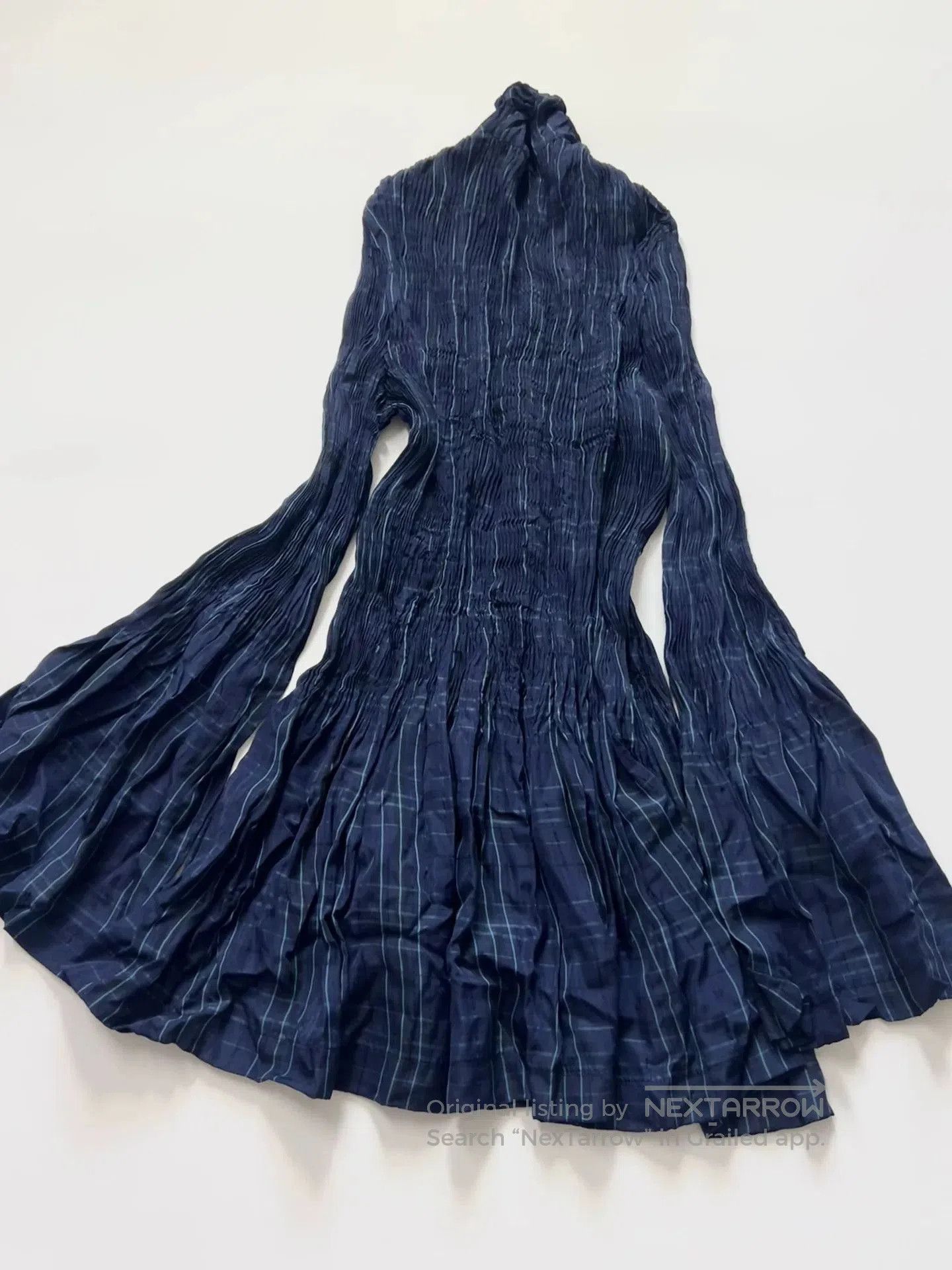 Tricot Comme des Garcons pleated navy top by comme des garcons. Size M / US 6-8 / IT 42-44 - 4 Thumbnail