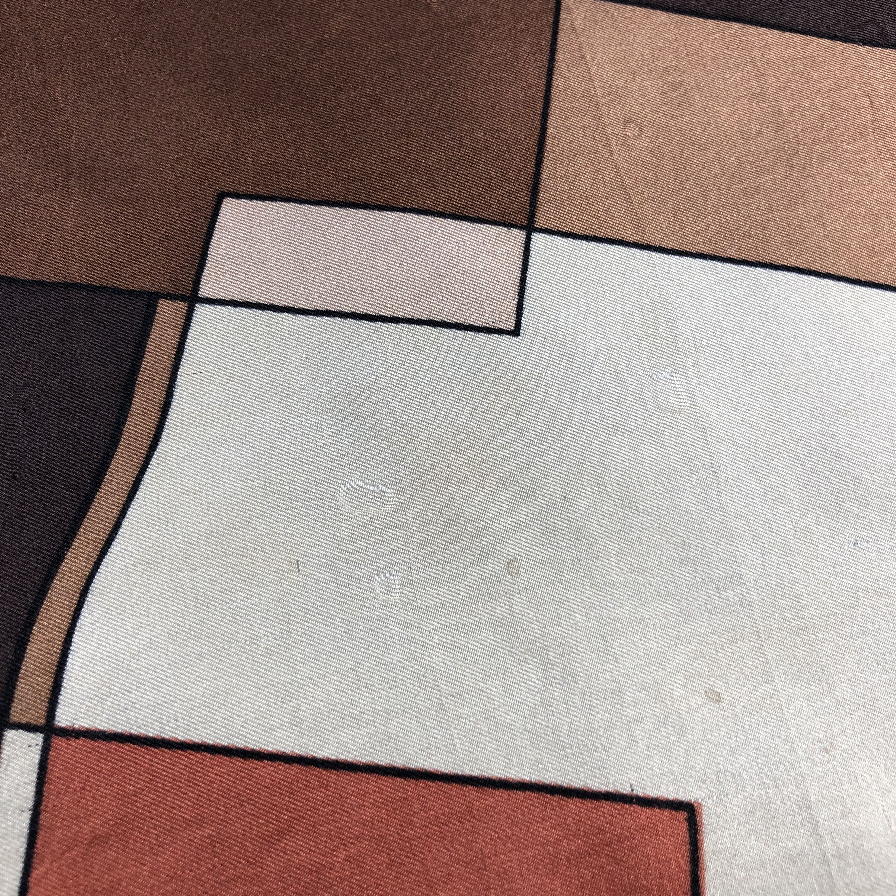 Pierre Cardin Pierre Cardin Abstract Hand Rolled Silk Scarf M1346 Size ONE SIZE - 9 Thumbnail