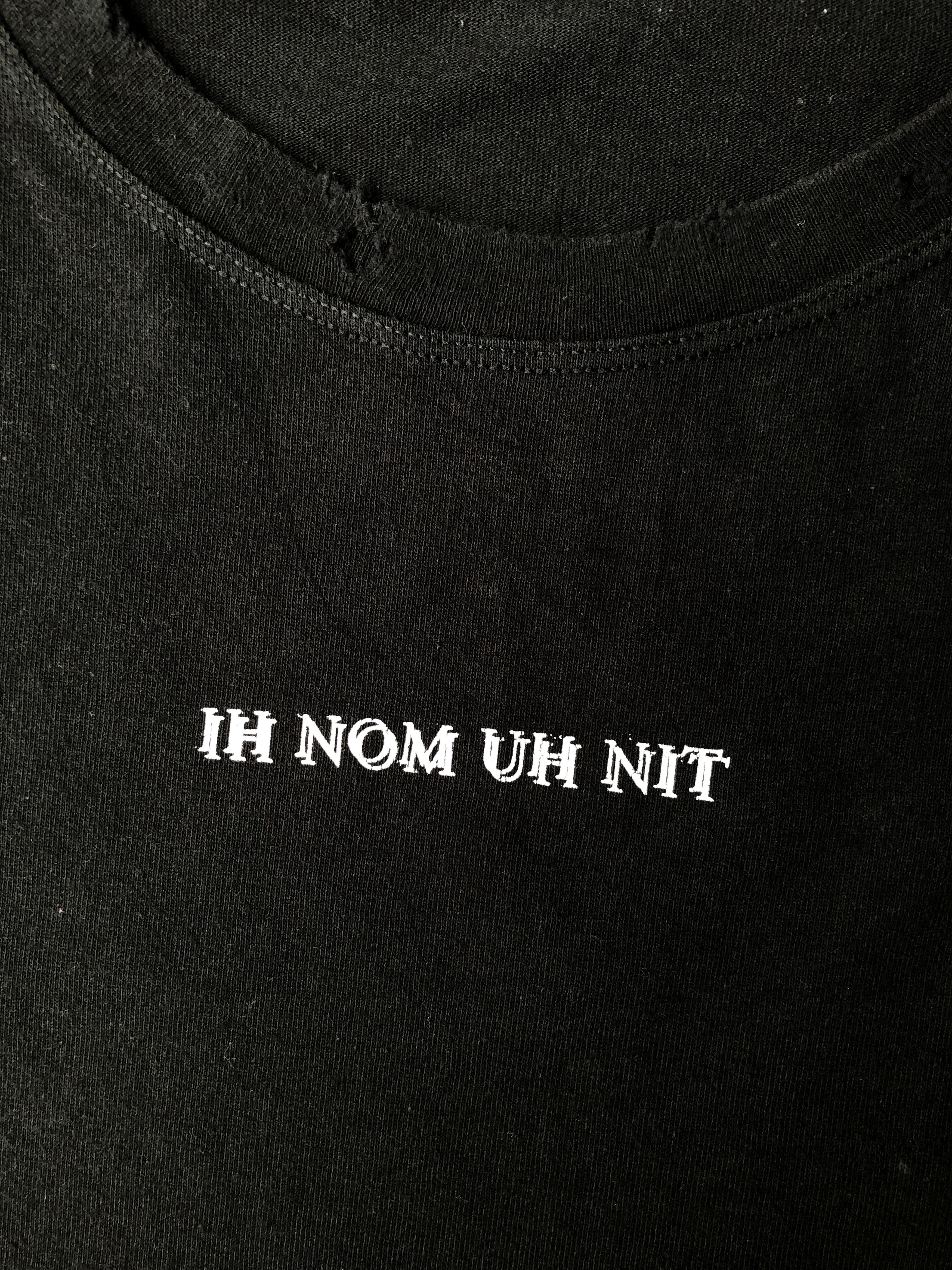 Ih Nom Uh Nit Black David Bowie Distressed Oversized Tee Ih Nom Uh Nit Size US XL / EU 56 / 4 - 4 Thumbnail