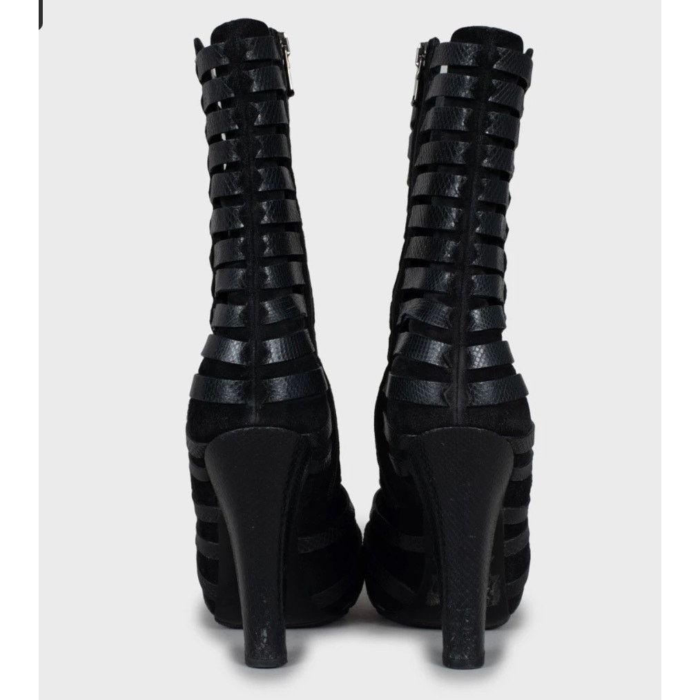 Bottega Veneta Bottega Veneta Black Suede Ankle Boots - Size 37 Size US 7 / IT 37 - 4 Thumbnail