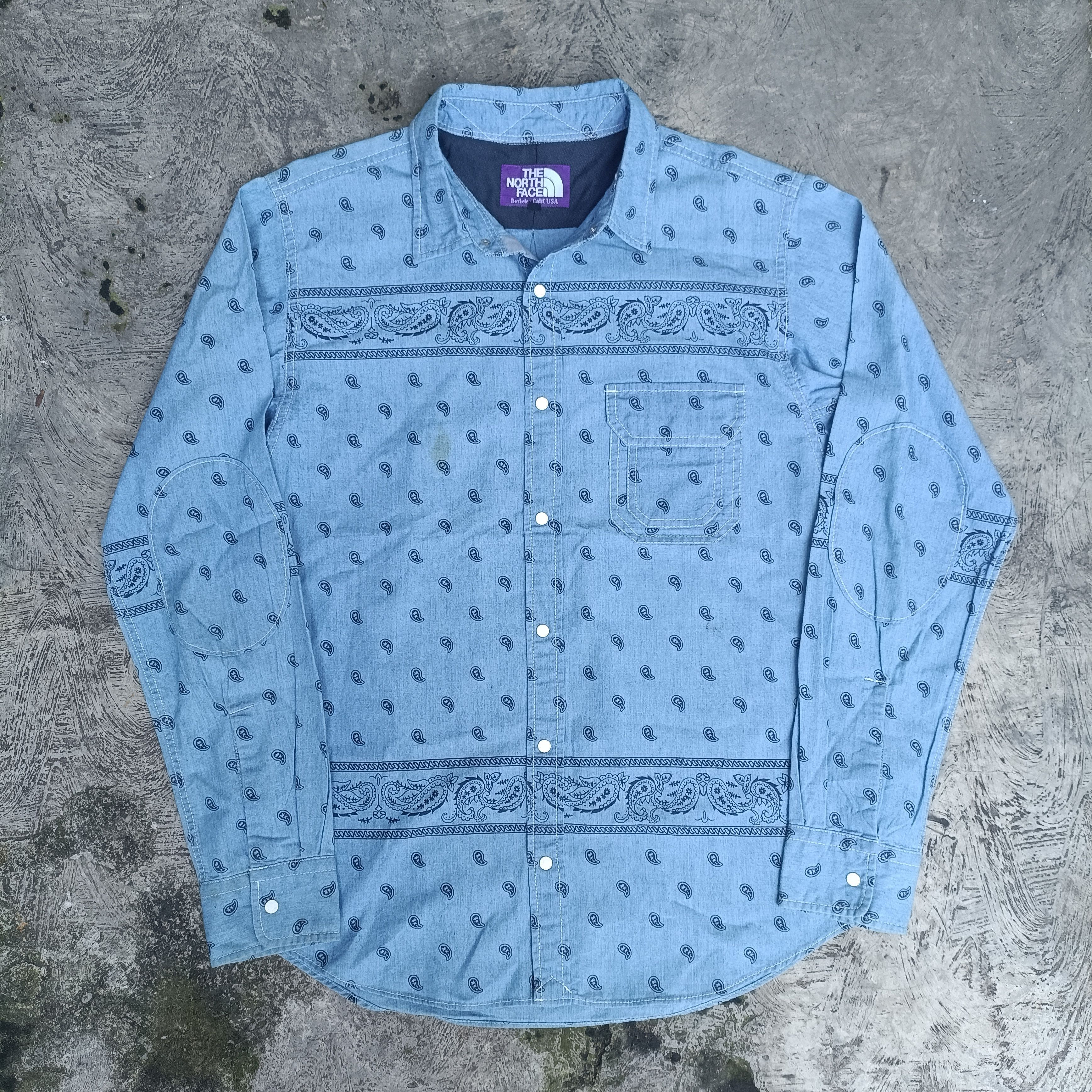 Nanamica × The North Face Purple Label Paisley Snap Button Shirt Size US M / EU 48-50 / 2 - 1 Thumbnail