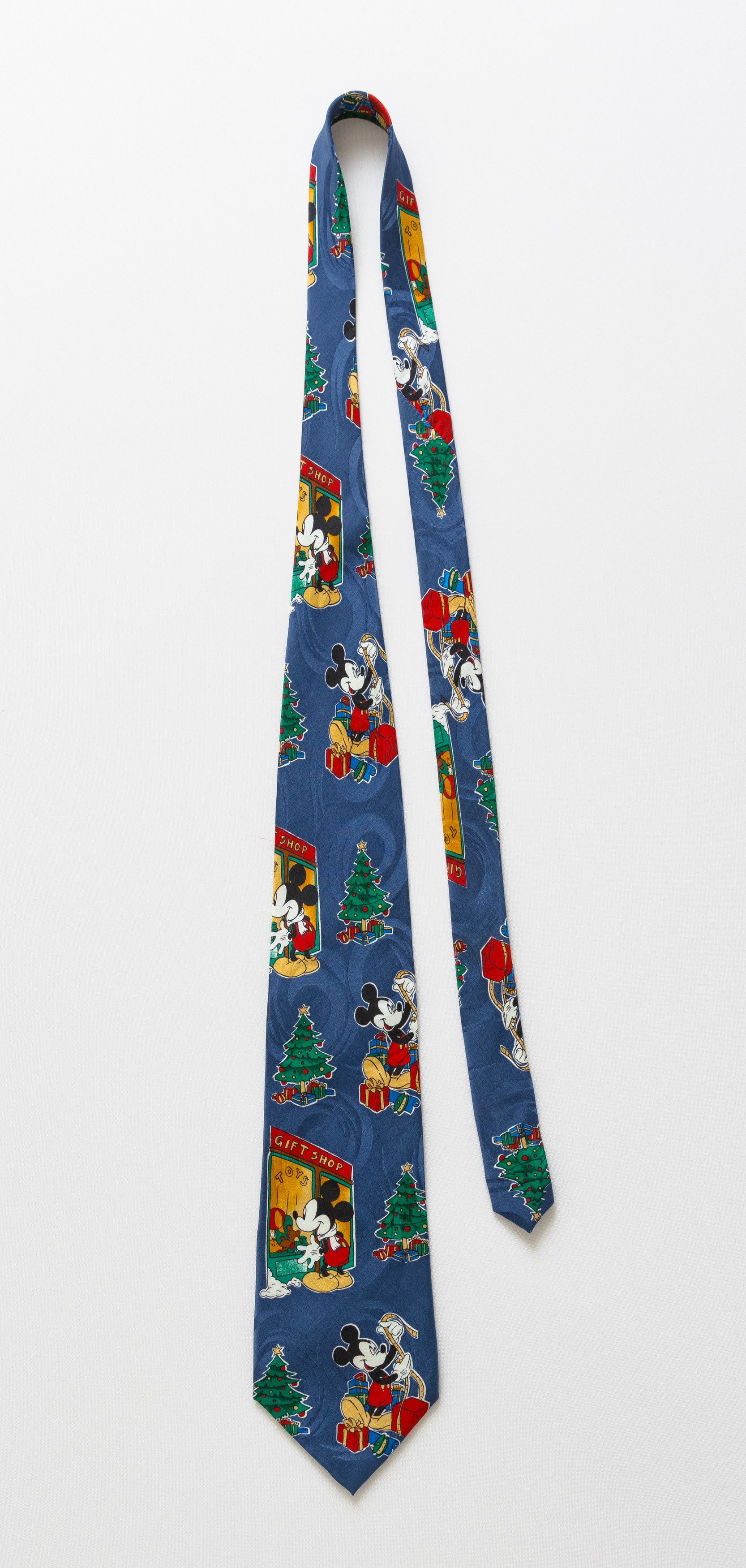Vintage Mickey Mouse Disney Tie abstract print necktie 014 Size ONE SIZE - 2 Thumbnail