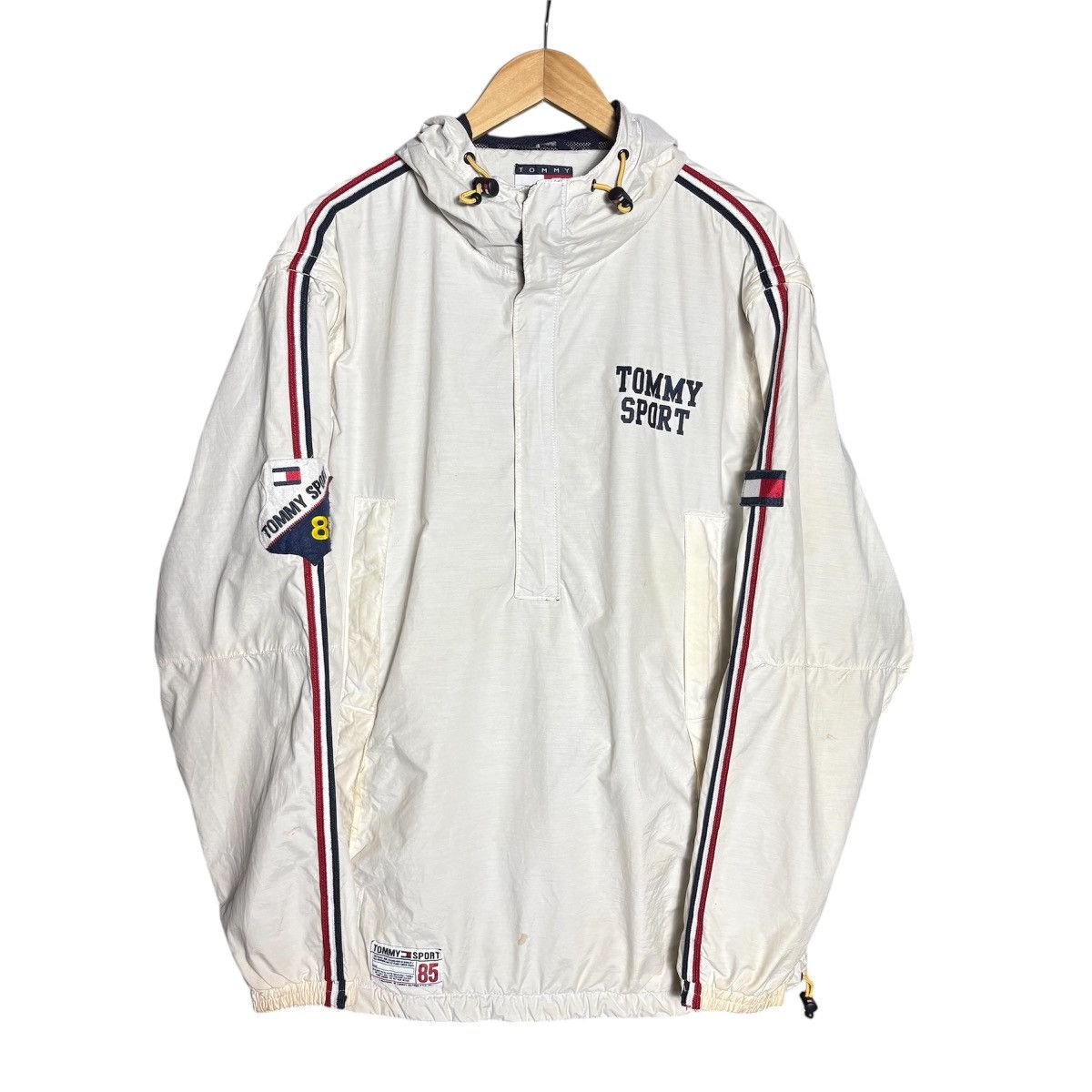 Tommy Hilfiger × Vintage Vintage 90s Tommy Hilfiger Sport Half Zip Hoodie Jacket Size US L / EU 52-54 / 3 - 2 Thumbnail
