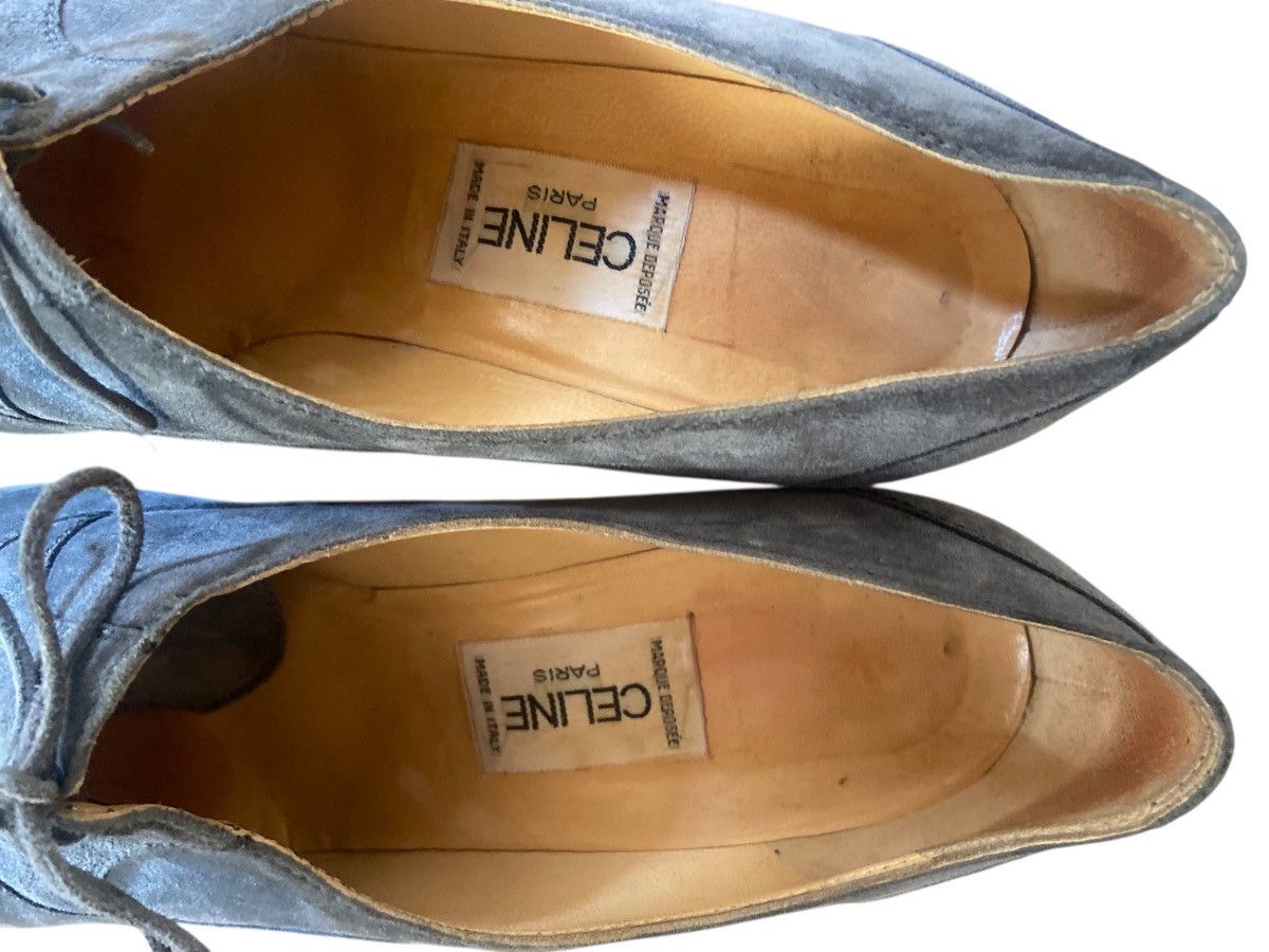 Celine Vintage grey suede celine shoes Size US 8 / IT 38 - 7 Thumbnail