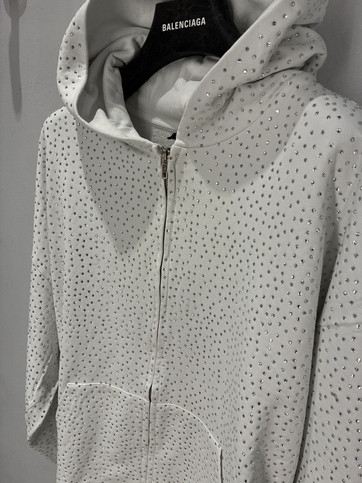 Balenciaga Balenciaga SS23 Rhinestone Zip up Size US S / EU 44-46 / 1 - 2 Thumbnail