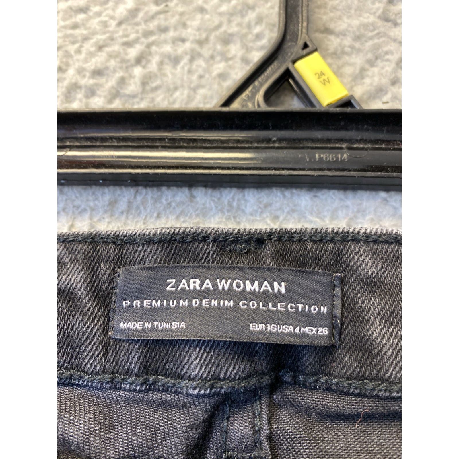 Zara ZARA High Rise Skinny Jeans Women's Size 4 Black Denim Stretch Marine 28 in Size 27" / US 4 / IT 40 - 4 Thumbnail