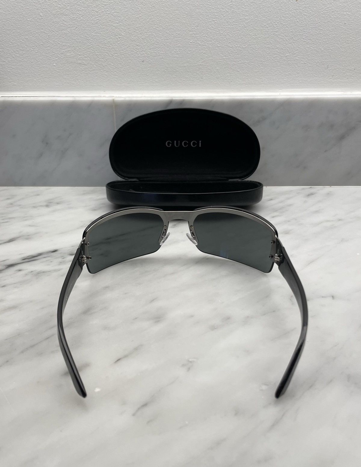 Gucci Gucci gg1823 🔥 gothic sunglasses mask monogram arms Size ONE SIZE - 7 Thumbnail