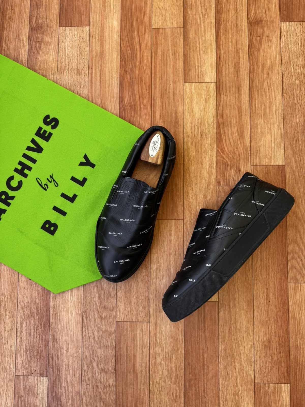 Balenciaga Balenciaga print slip on sneakers Size US 12 / EU 45 - 1 Thumbnail