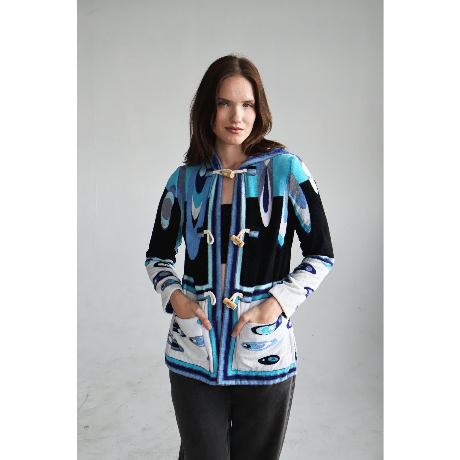 Other Rare 1990s Emilio Pucci Collector's Terrycloth HoodIE Size S / US 4 / IT 40 - 4 Thumbnail