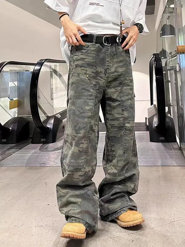 VIBE Street camouflage logging straight-leg overalls Size US 32 / EU 48 - 1 Thumbnail