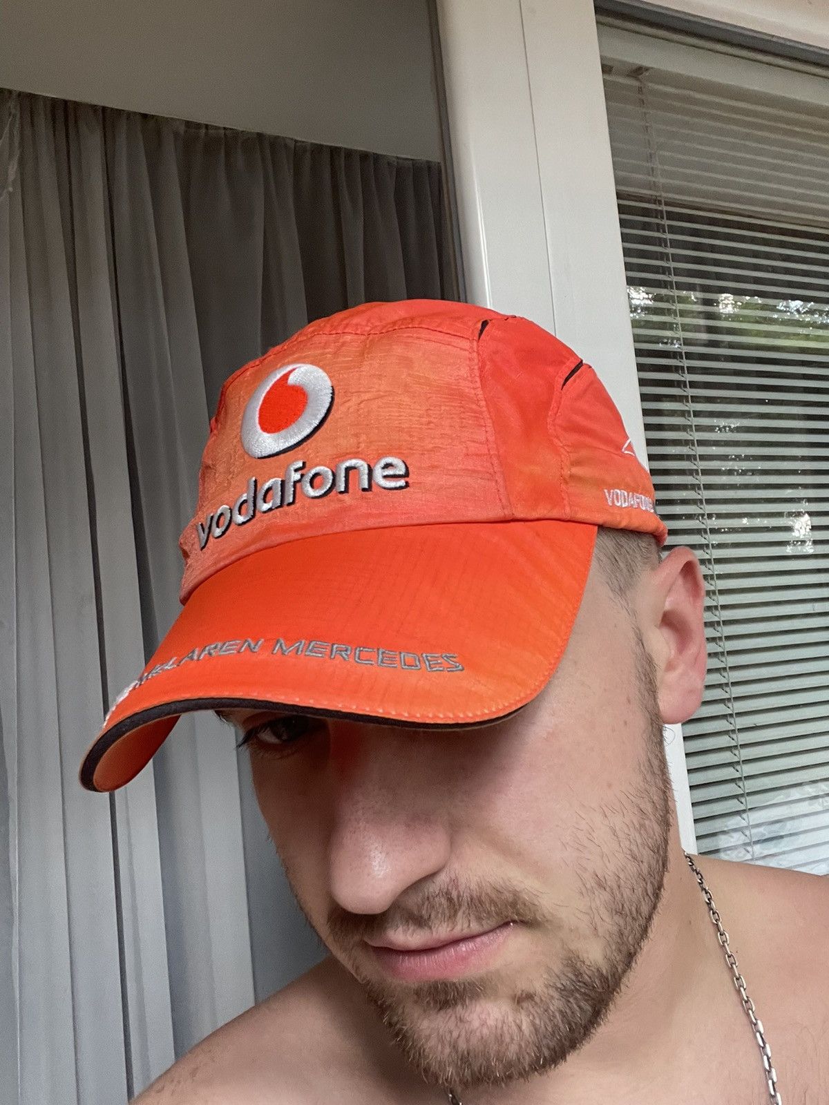 Vintage Sunfade racing Vodafone orange cap Size ONE SIZE - 3 Thumbnail