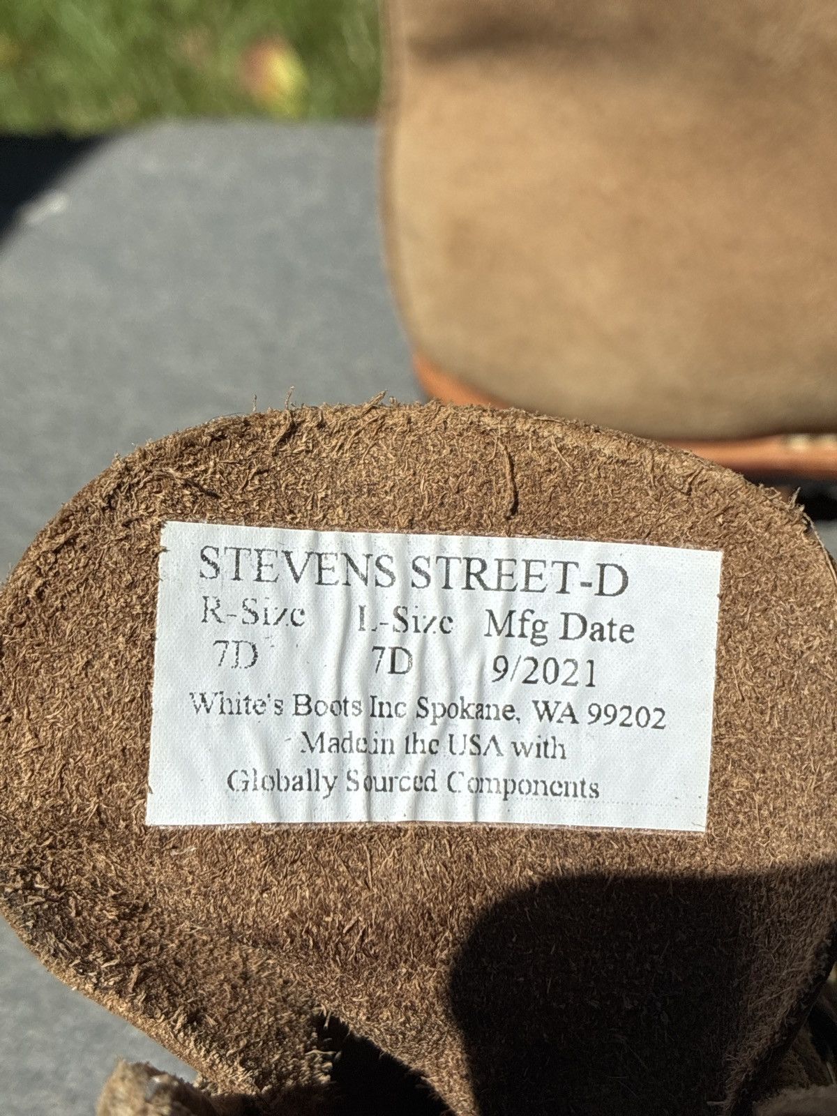 White's Boots White’s Boots Stevens Legacy Natural Roughout US7D New Size US 7 / EU 40 - 7 Thumbnail