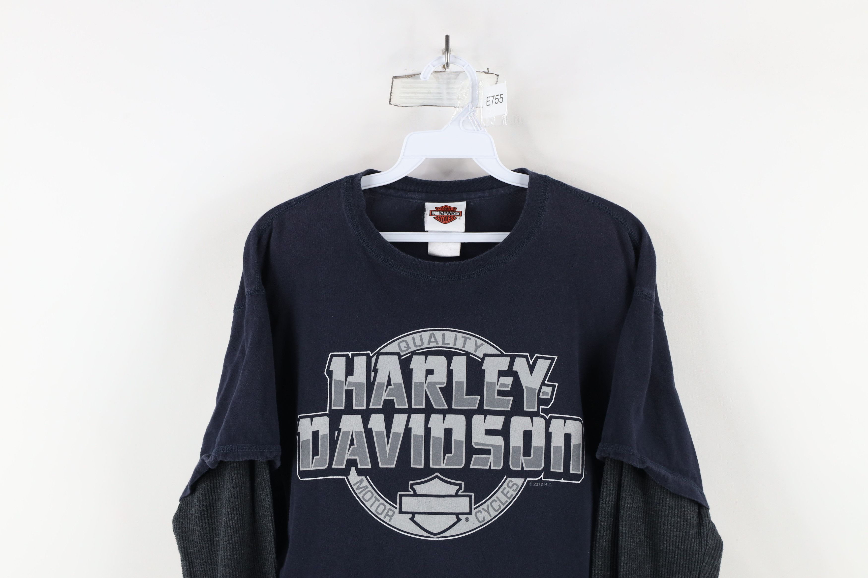 Harley Davidson × Vintage Vintage Harley Davidson Waffle Knit Bear Long Sleeve T-Shirt Size US L / EU 52-54 / 3 - 2 Thumbnail