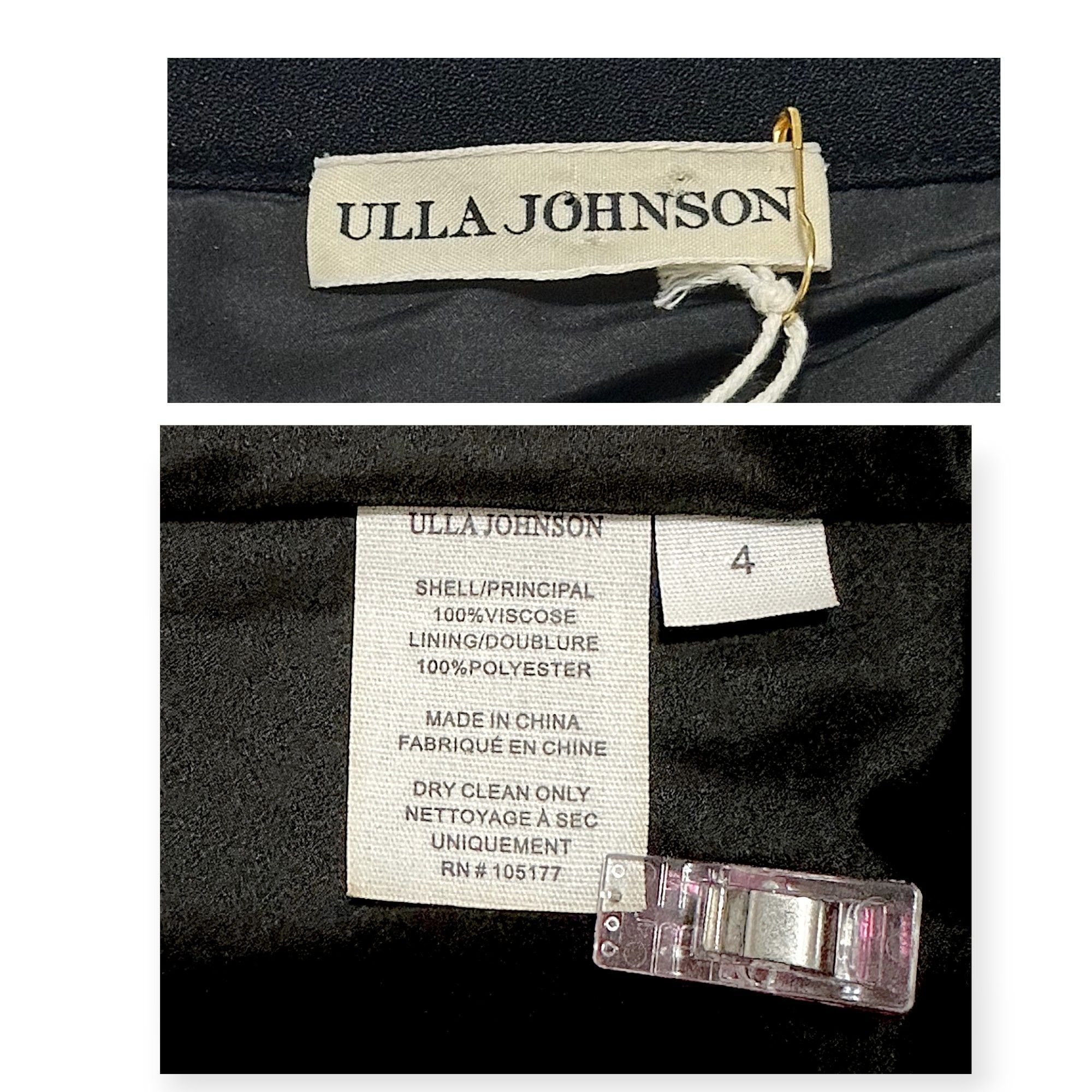 Ulla Johnson Ulla Johnson Sofia Ruffled Crepe Midi Skirt, Black, Size 4, Size 27" / US 4 / IT 40 - 4 Thumbnail