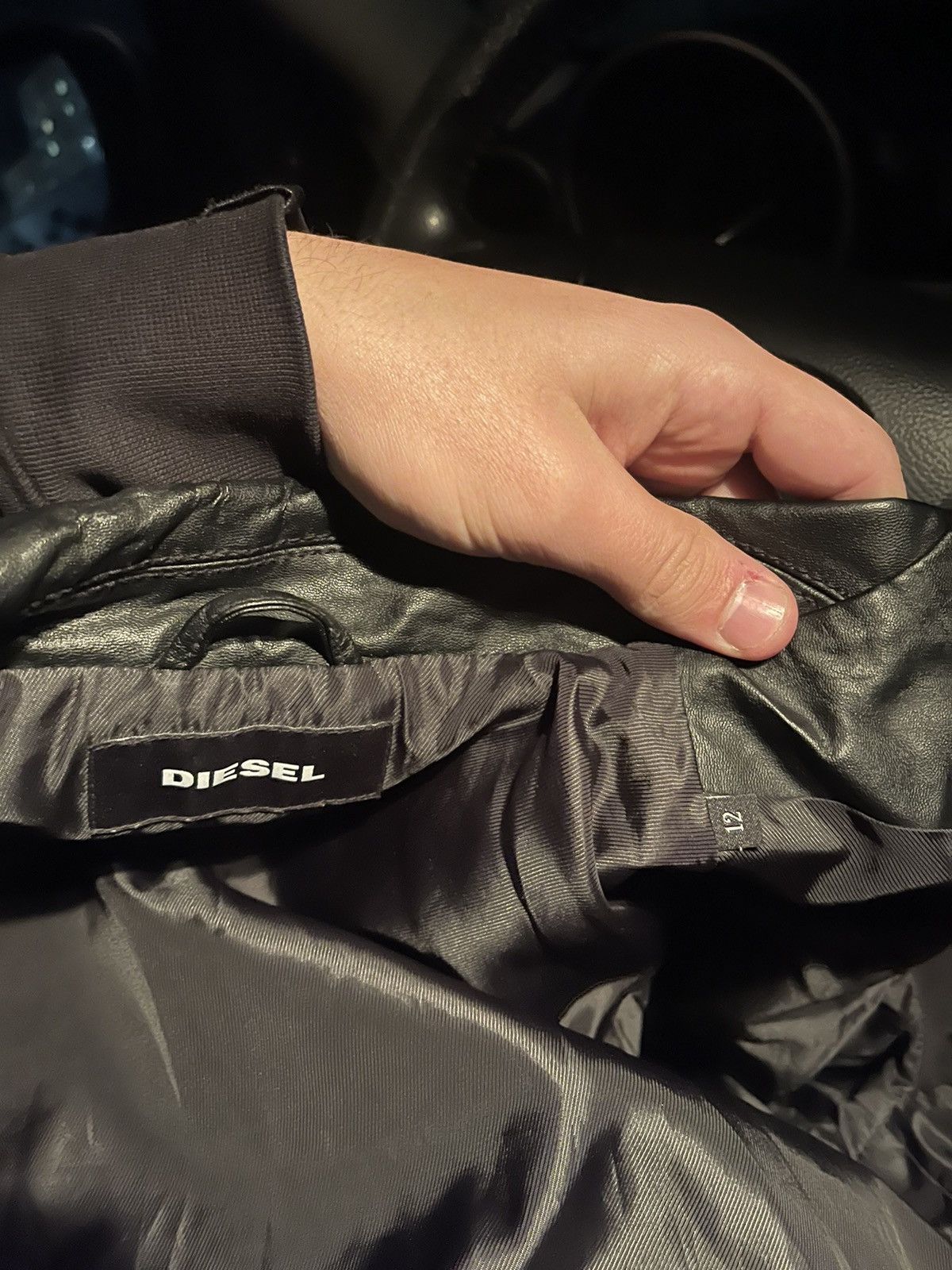 Diesel × Japanese Brand Diesel Amazing Faded Belt Leather Jacket Size XL / US 12-14 / IT 48-50 - 13 Thumbnail