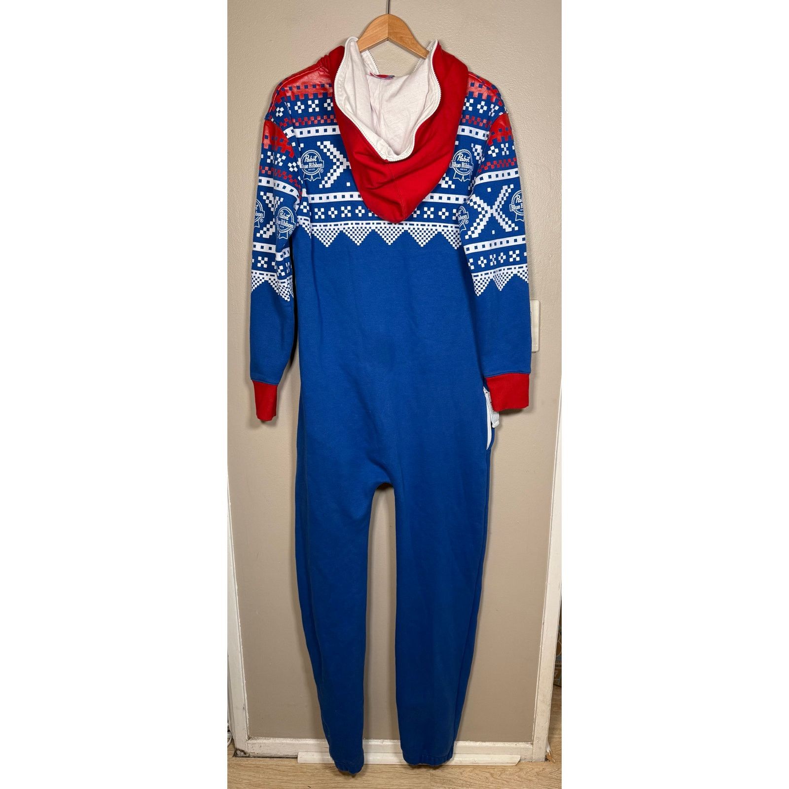 Pabst Blue Ribbon Ltd Ed. Pabst Blue Ribbon (PBR) Fair Isle Onesie Jumpsuit M Size US 32 / EU 48 - 1 Thumbnail