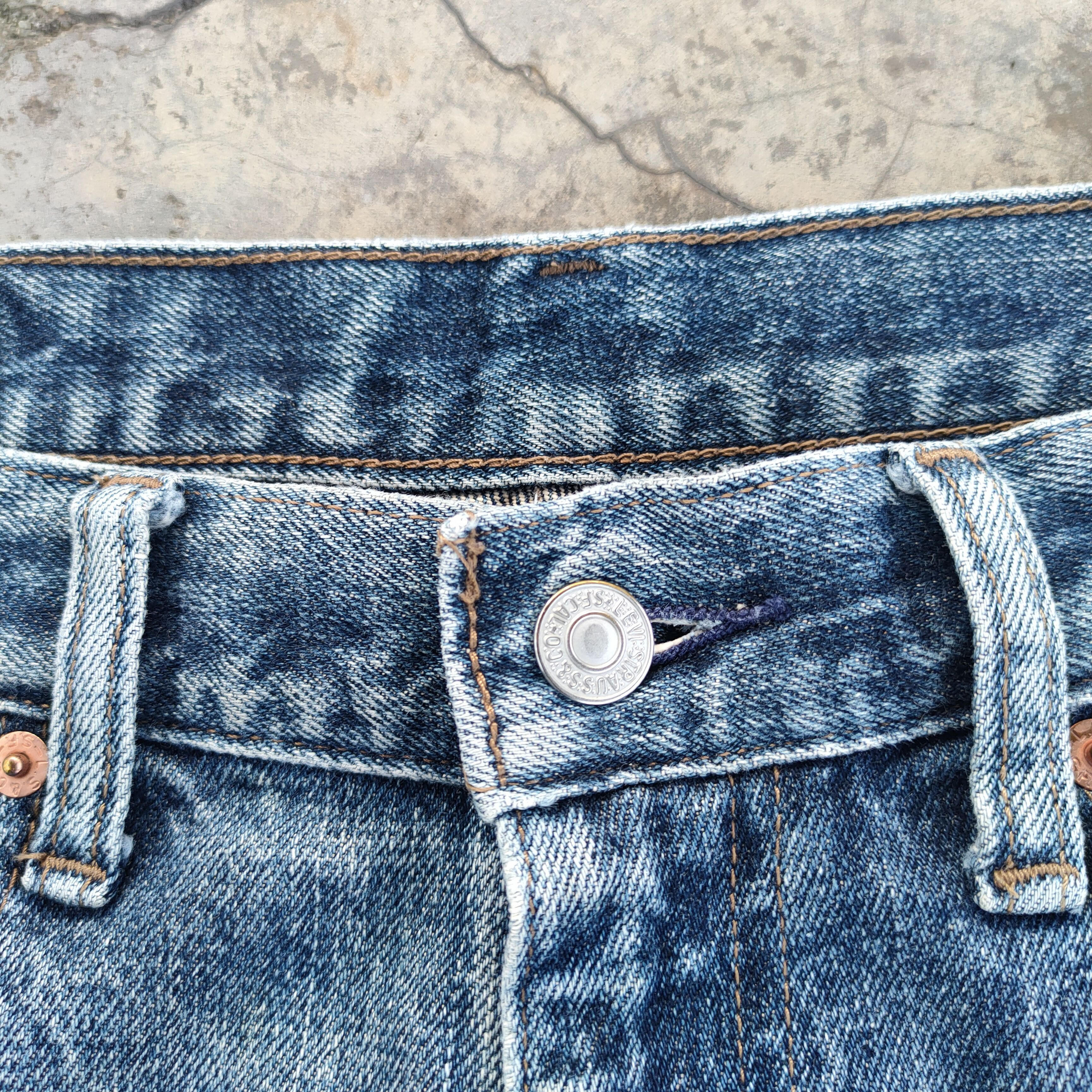 Jean VINTAGE LEVI'S 534 04' FADED DISTRESSED JEANS DENIM PANTS Size US 34 / EU 50 - 6 Thumbnail