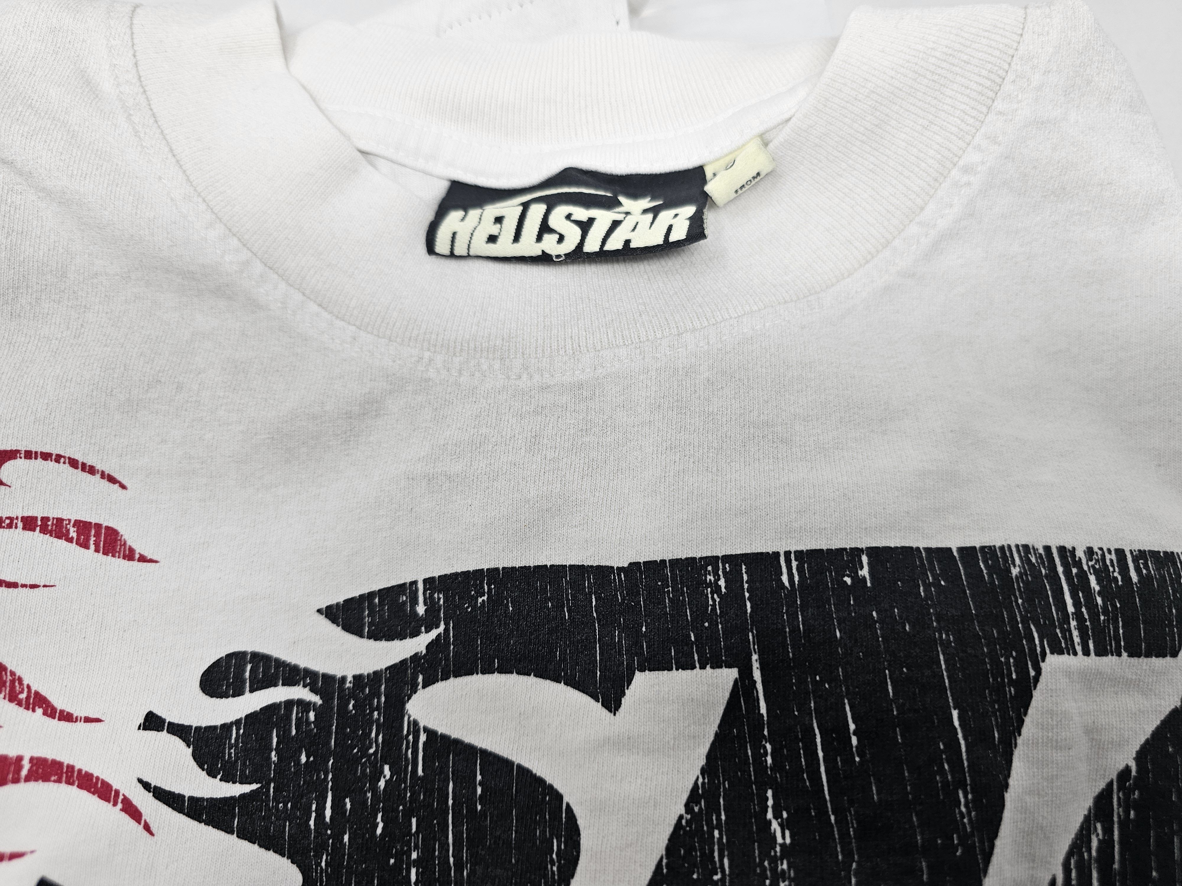 HELLSTAR Hellstar Studios Cartoon Logo Grey/White T-Shirt Size US XL / EU 56 / 4 - 4 Thumbnail