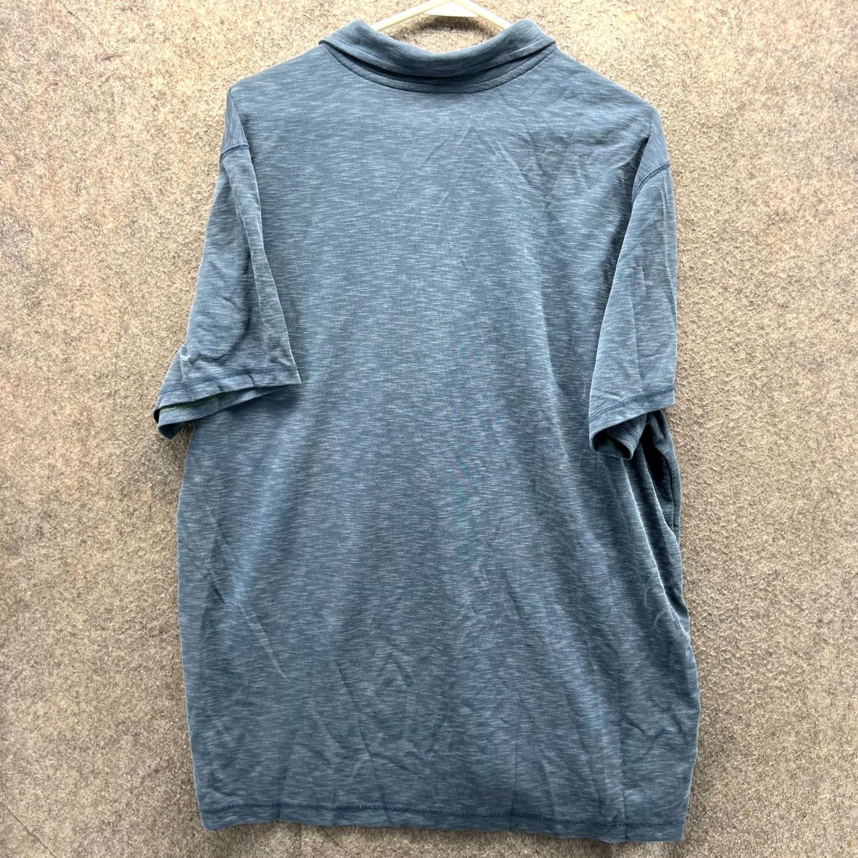 Eddie Bauer Eddie Bauer Polo Shirt Mens XL Blue Active Preppy Dress Heather Extra Large Polo Shirt Mens XL Blue Preppy 90s? Size 46R - 2 Thumbnail