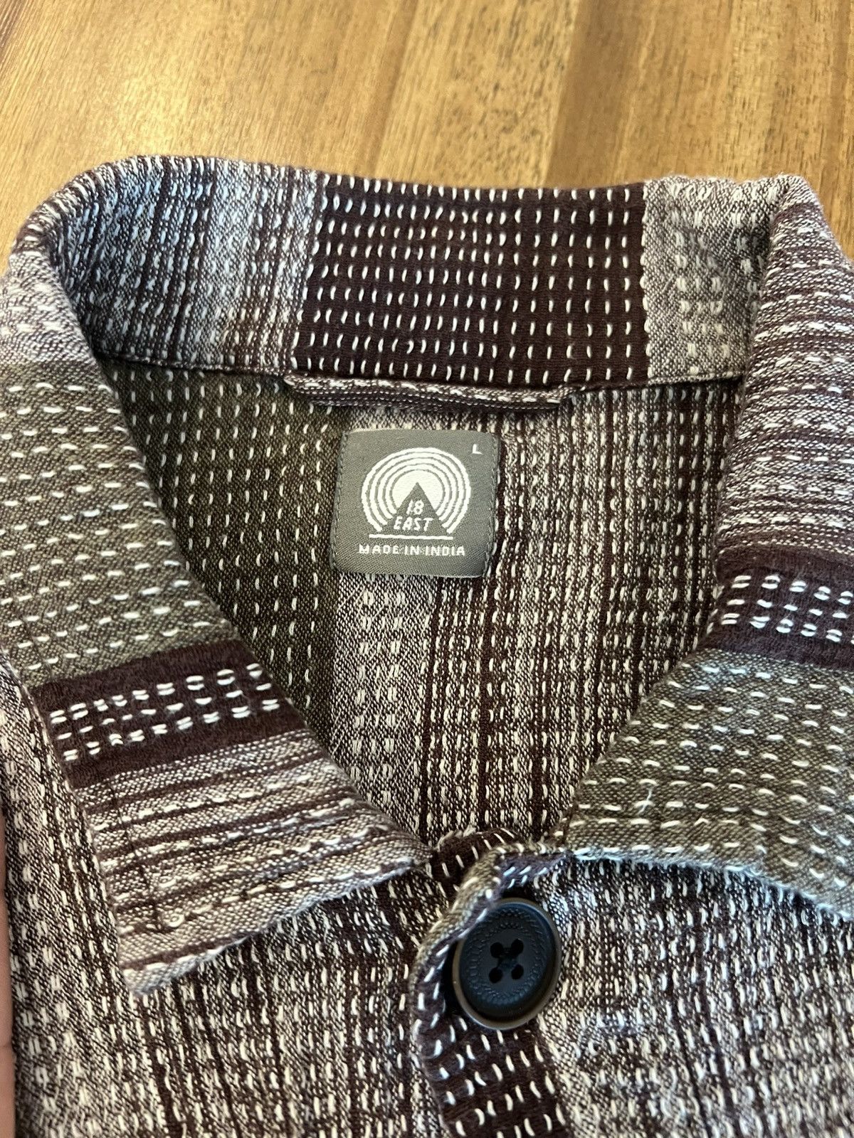 18 East 18East Men's Striped Shacket Jacket L fits S to M Size US M / EU 48-50 / 2 - 3 Thumbnail