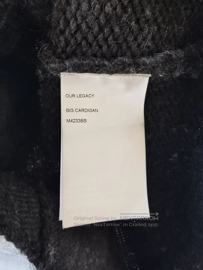 Our Legacy Our Legacy Black wool knit cardigan Size US M / EU 48-50 / 2 - 3 Thumbnail