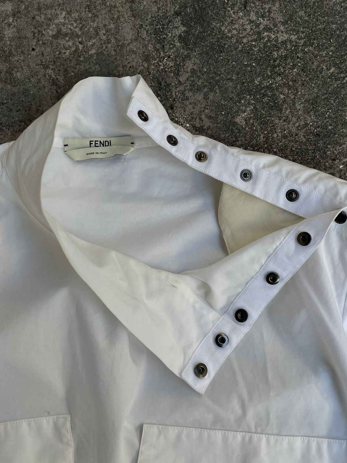 Fendi Fendi | White Crop Shirt Size S / US 4 / IT 40 - 6 Thumbnail